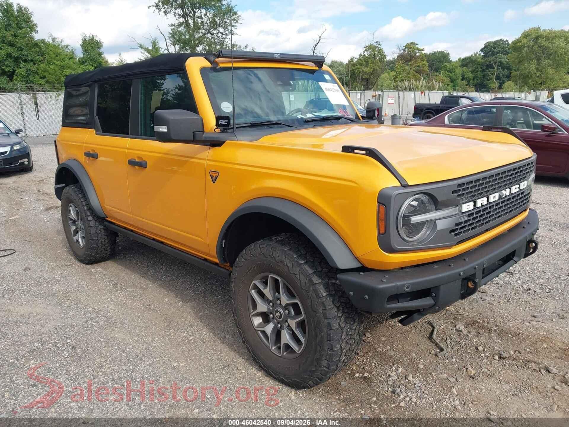 2021 FORD BRONCO — VIN 1FMEE5DH8MLA89451