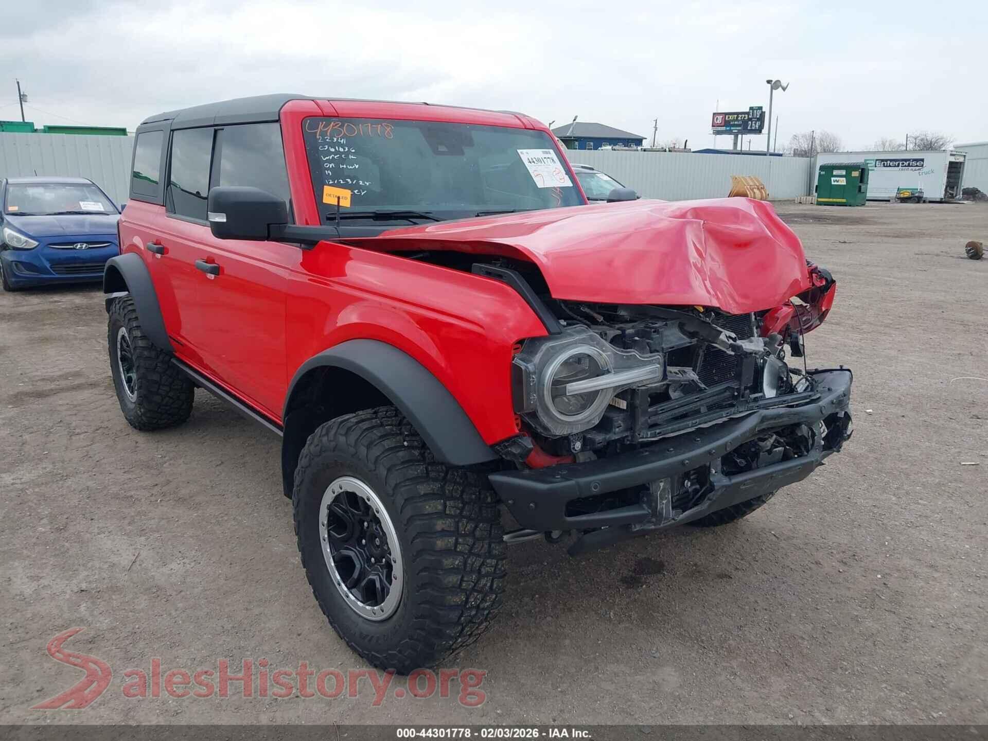 2021 FORD BRONCO — VIN 1FMEE5DP2MLA67341