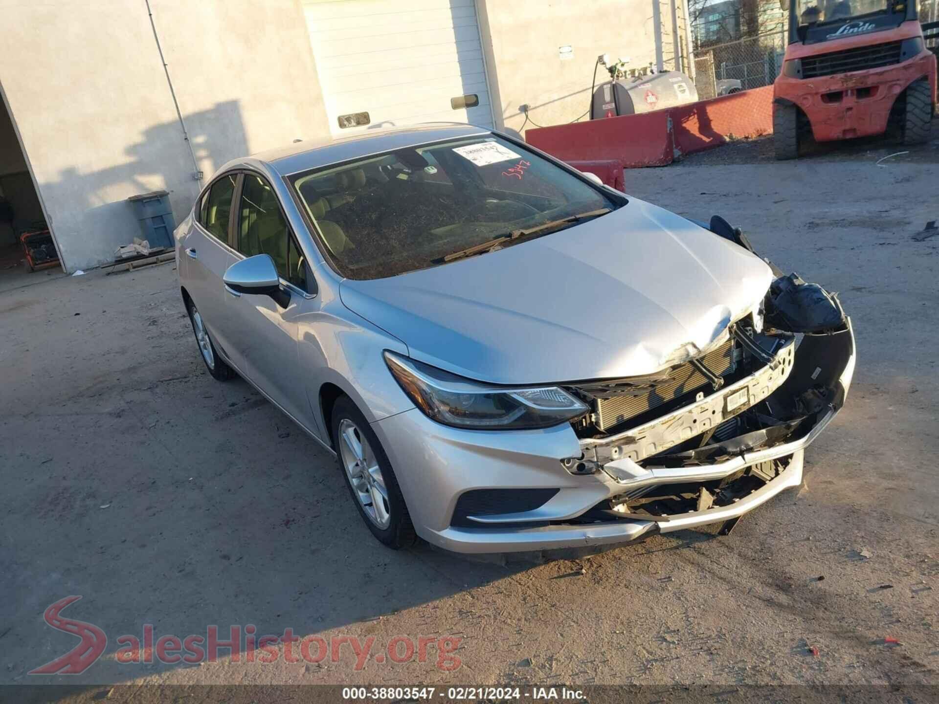 2016 CHEVROLET CRUZE — VIN 1G1BE5SM0G7259444