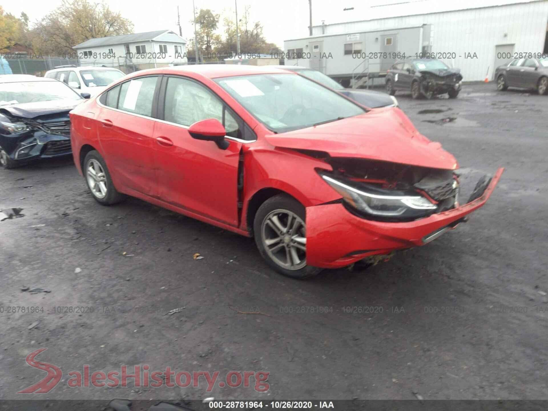 2016 CHEVROLET CRUZE — VIN 1G1BE5SM4G7284864