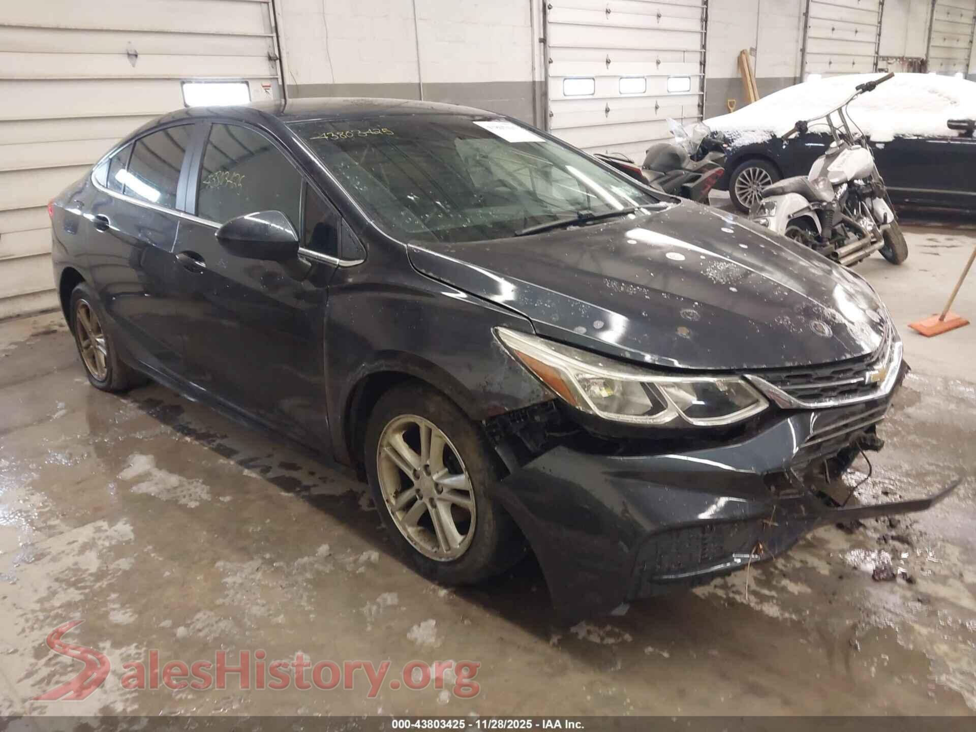 2016 CHEVROLET CRUZE — VIN 1G1BE5SM6G7291458