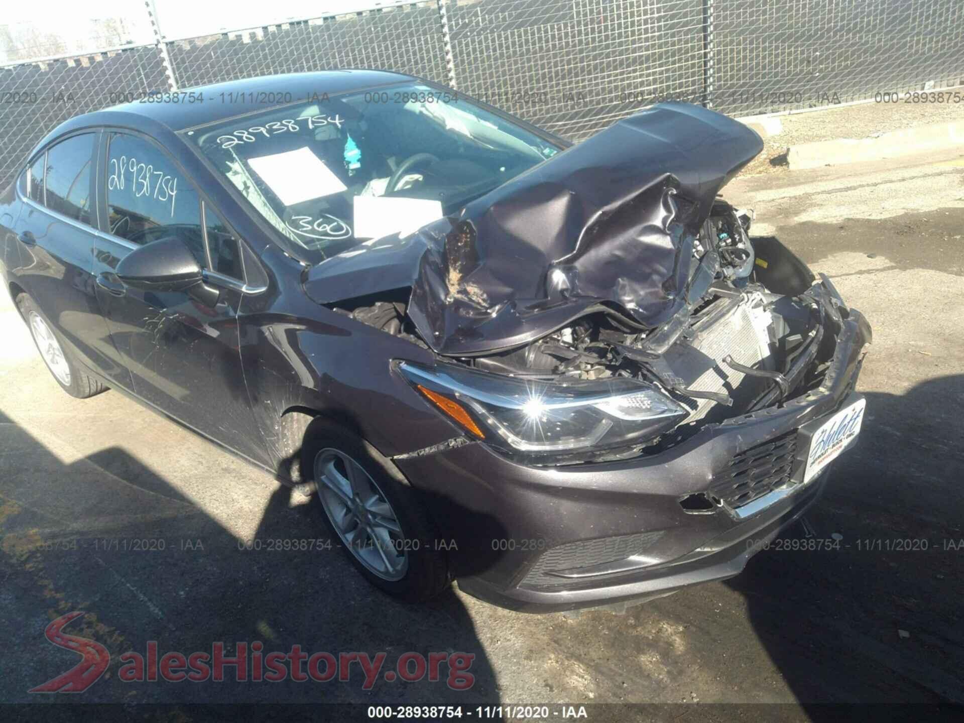 2016 CHEVROLET CRUZE — VIN 1G1BE5SM7G7262079