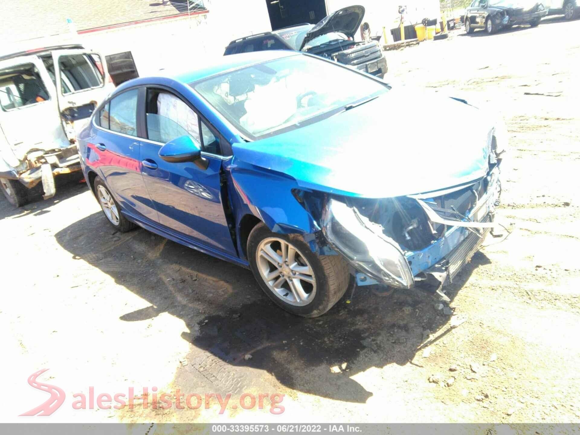 2016 CHEVROLET CRUZE — VIN 1G1BE5SM8G7244223