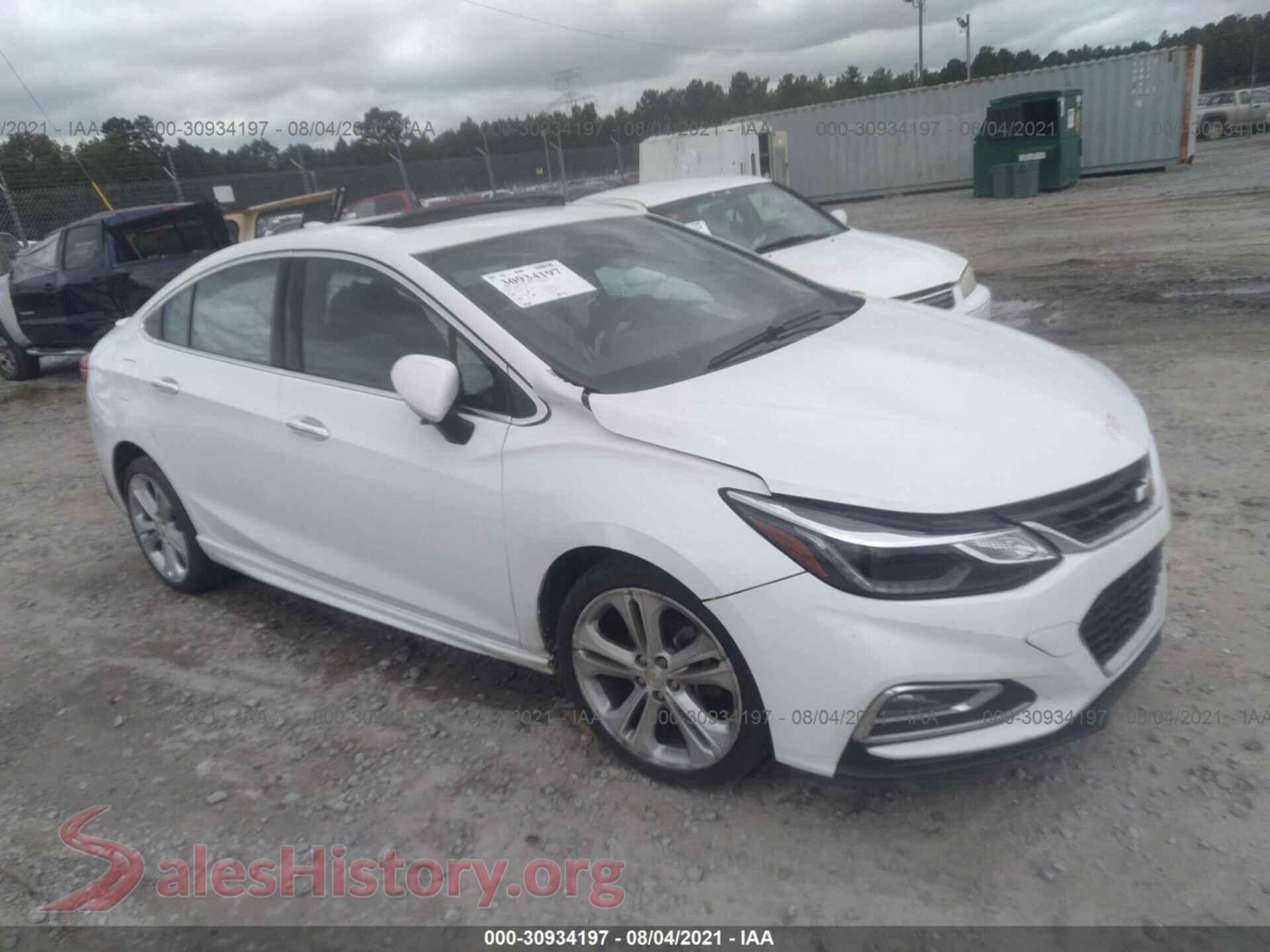 2016 CHEVROLET CRUZE — VIN 1G1BG5SM6G7268899