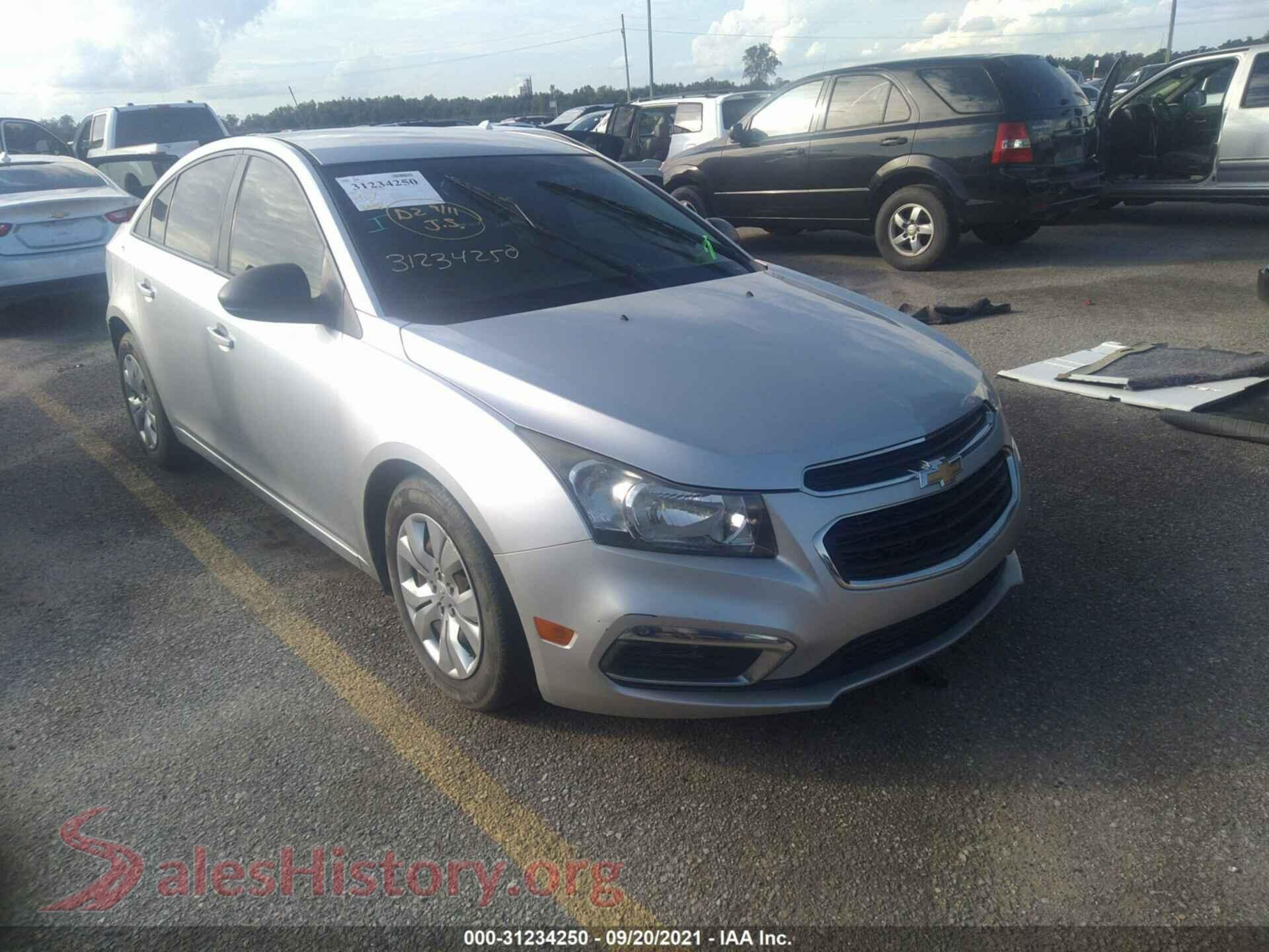 2015 CHEVROLET CRUZE — VIN 1G1PA5SH9F7234416