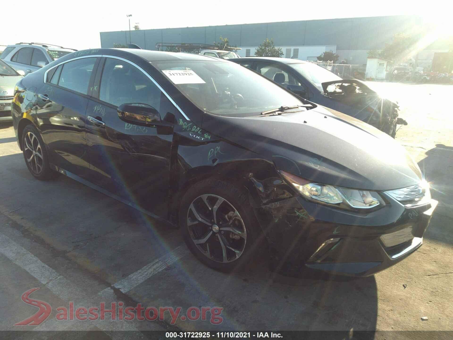 2016 CHEVROLET VOLT — VIN 1G1RD6S57GU128593