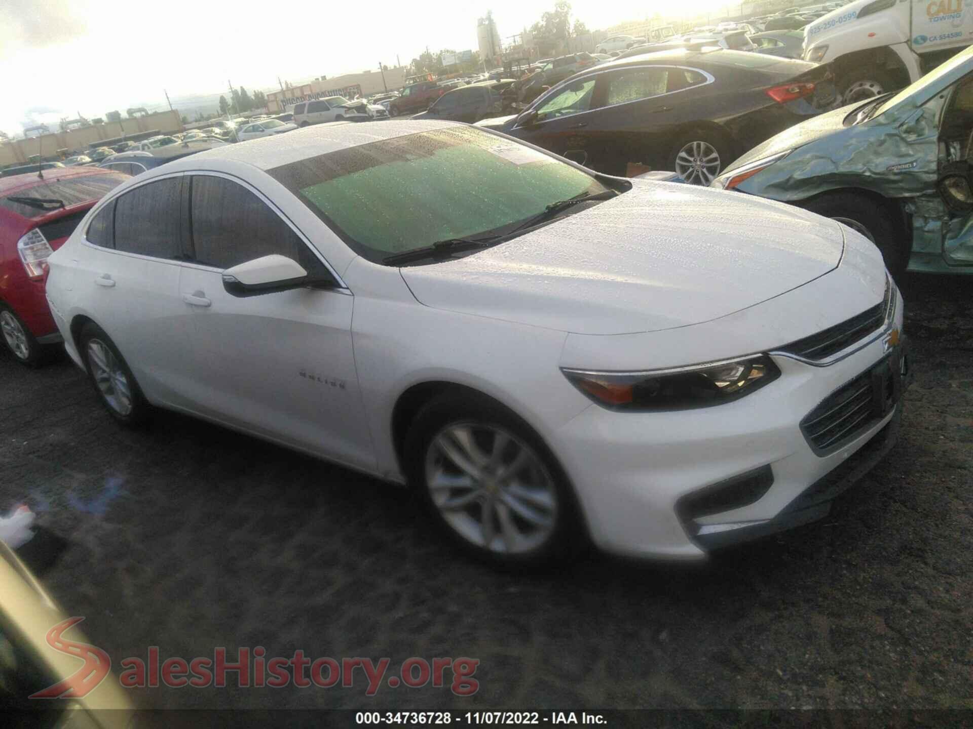 2016 CHEVROLET MALIBU — VIN 1G1ZJ5SU4GF344531