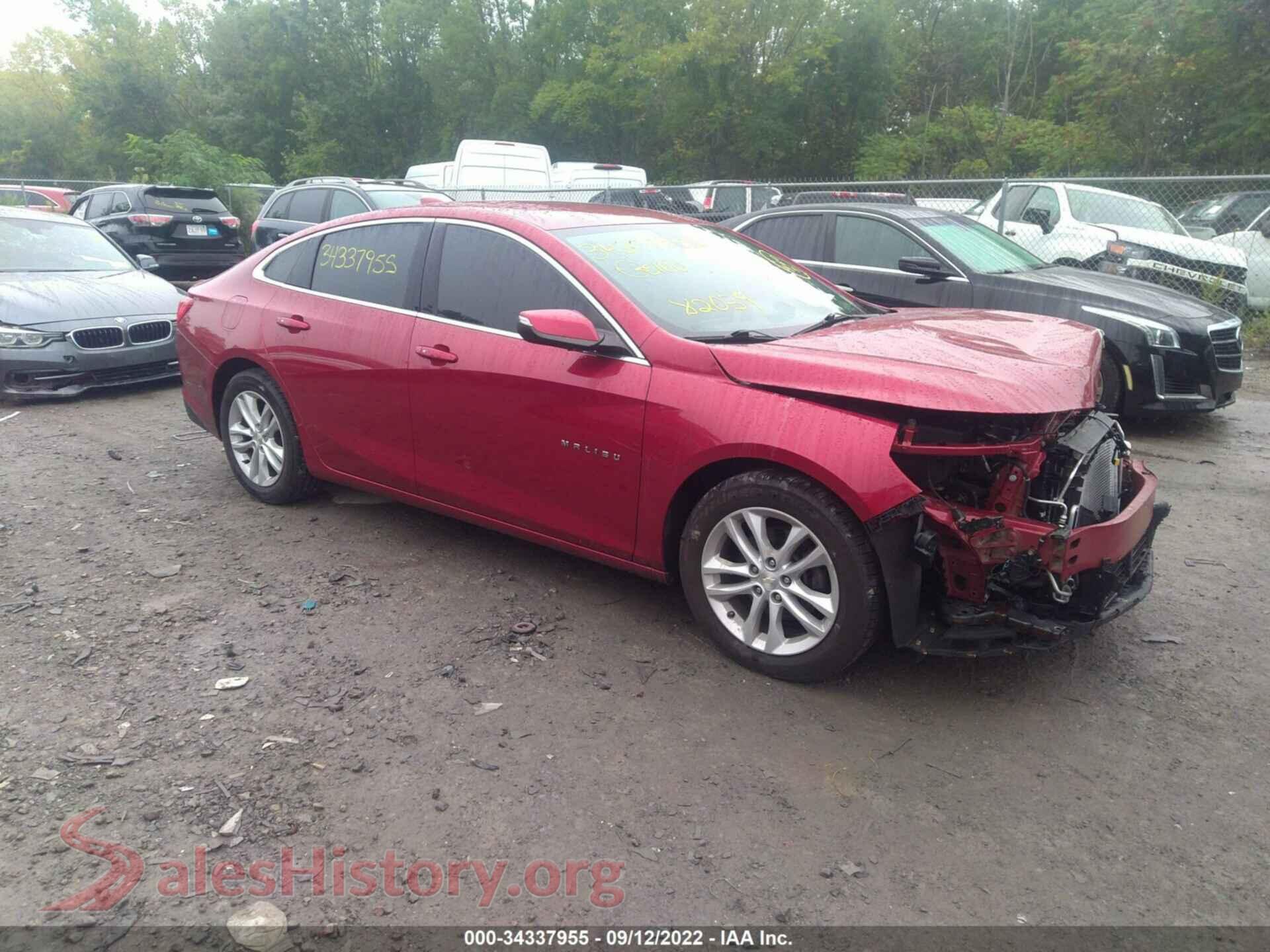 2016 CHEVROLET MALIBU — VIN 1G1ZJ5SU8GF249079