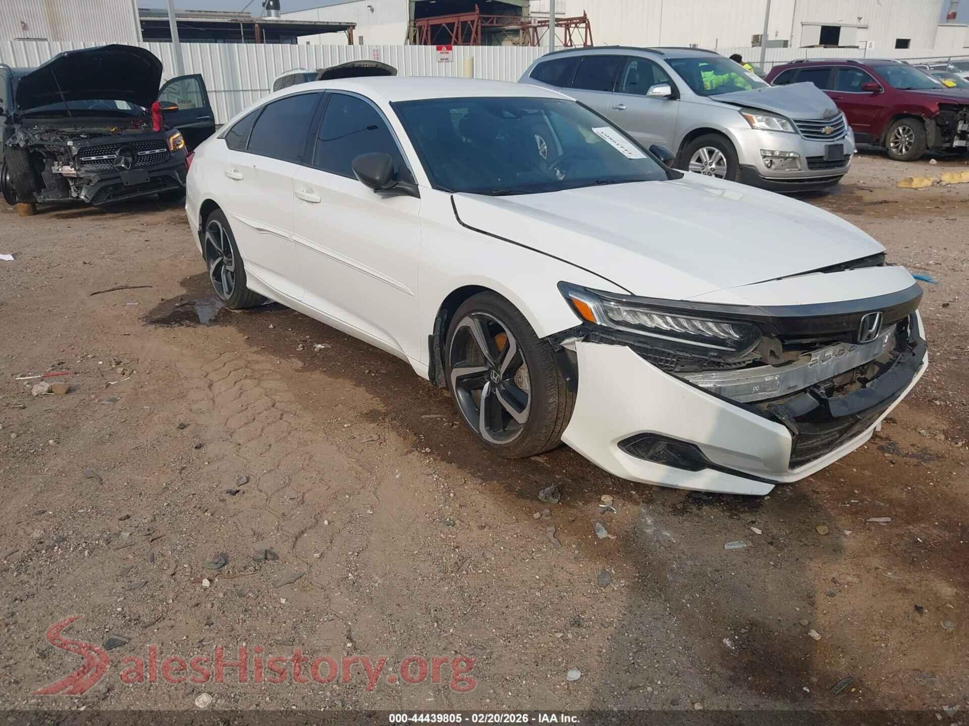 2022 HONDA ACCORD — VIN 1HGCV1F33NA038203