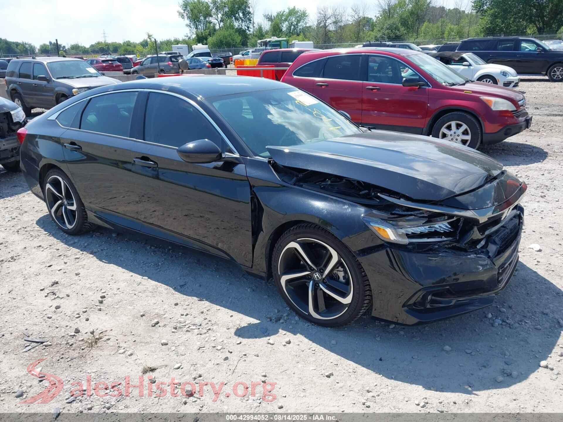 2022 HONDA ACCORD — VIN 1HGCV1F40NA010299