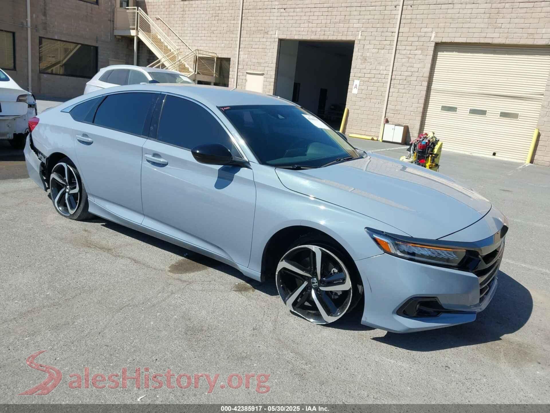 2022 HONDA ACCORD — VIN 1HGCV1F46NA067560