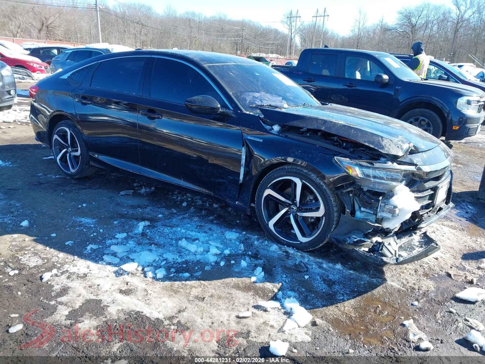 2022 HONDA ACCORD HYBRID — VIN 1HGCV3F21NA020950
