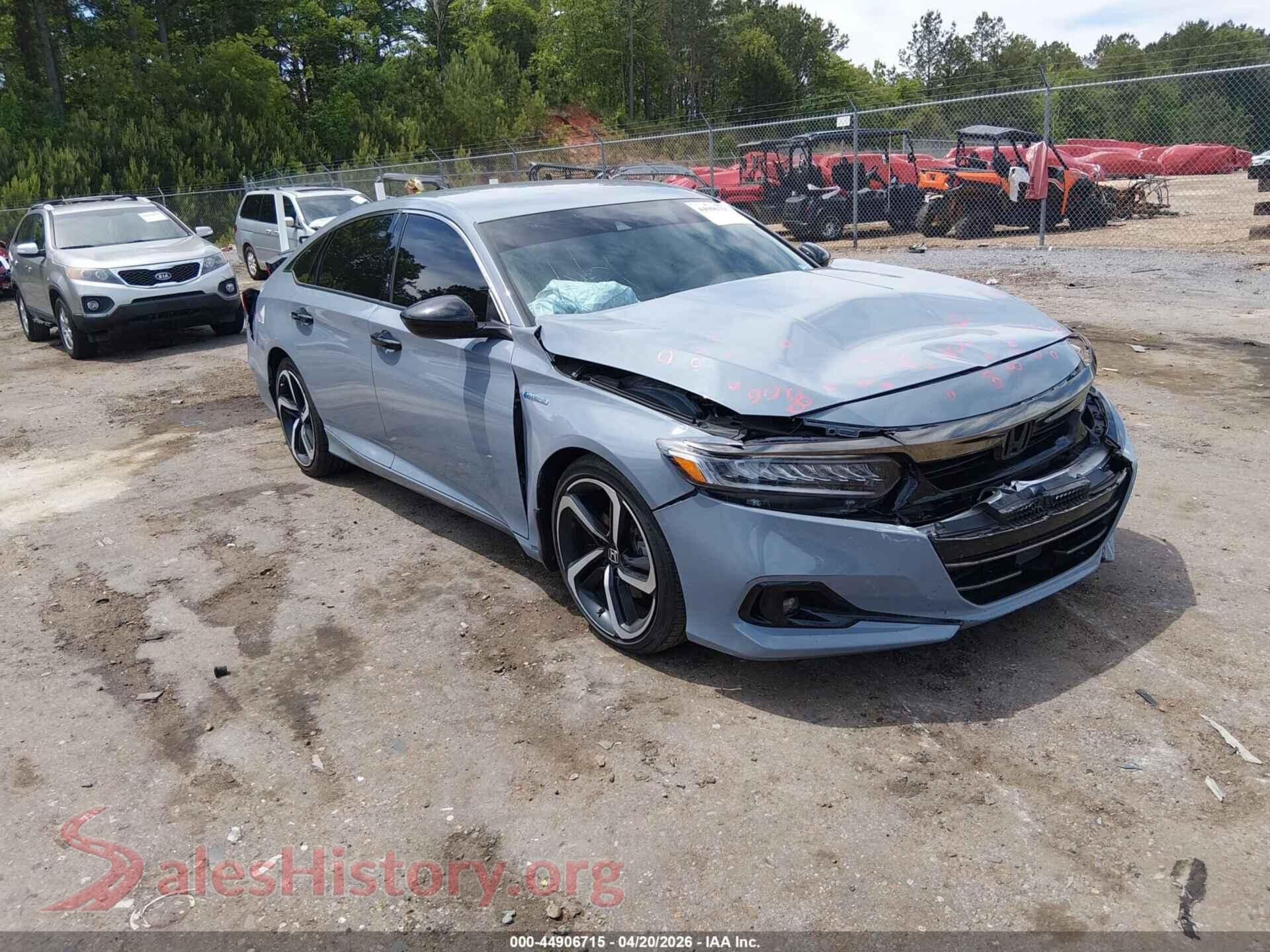 2022 HONDA ACCORD HYBRID — VIN 1HGCV3F23NA032680