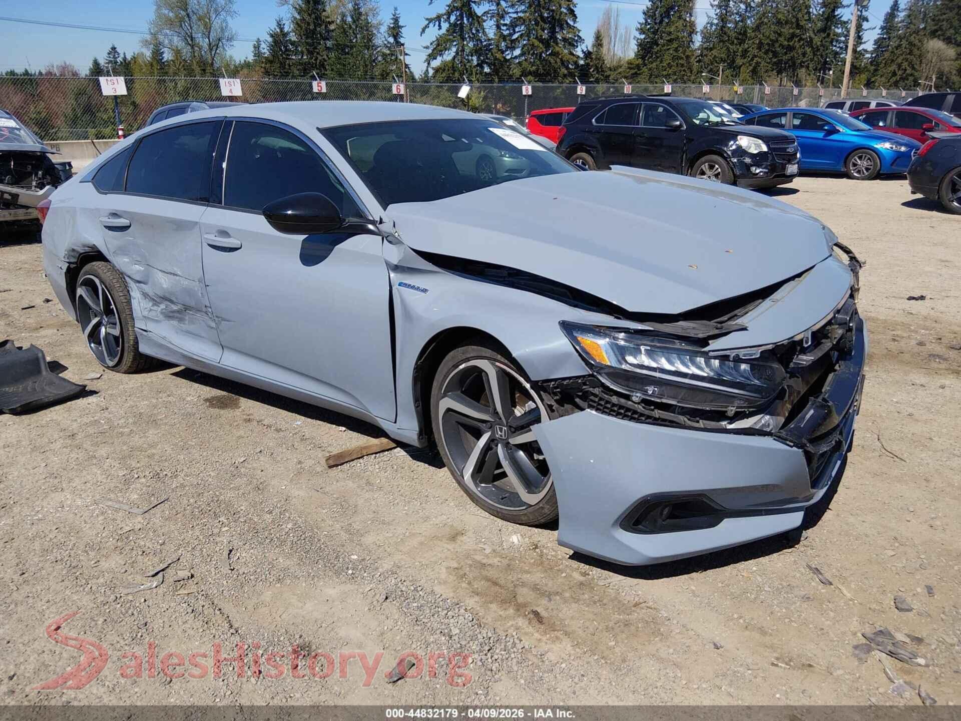 2022 HONDA ACCORD HYBRID — VIN 1HGCV3F25NA022961