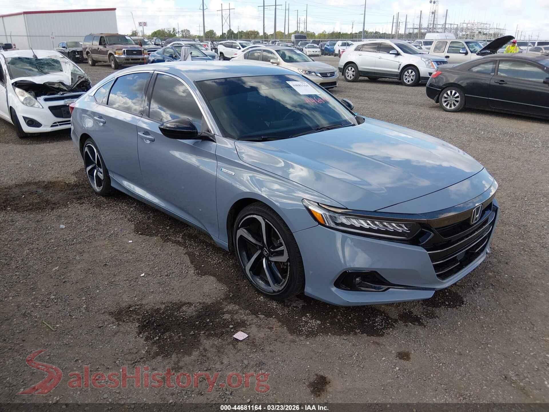 2022 HONDA ACCORD HYBRID — VIN 1HGCV3F26NA016344