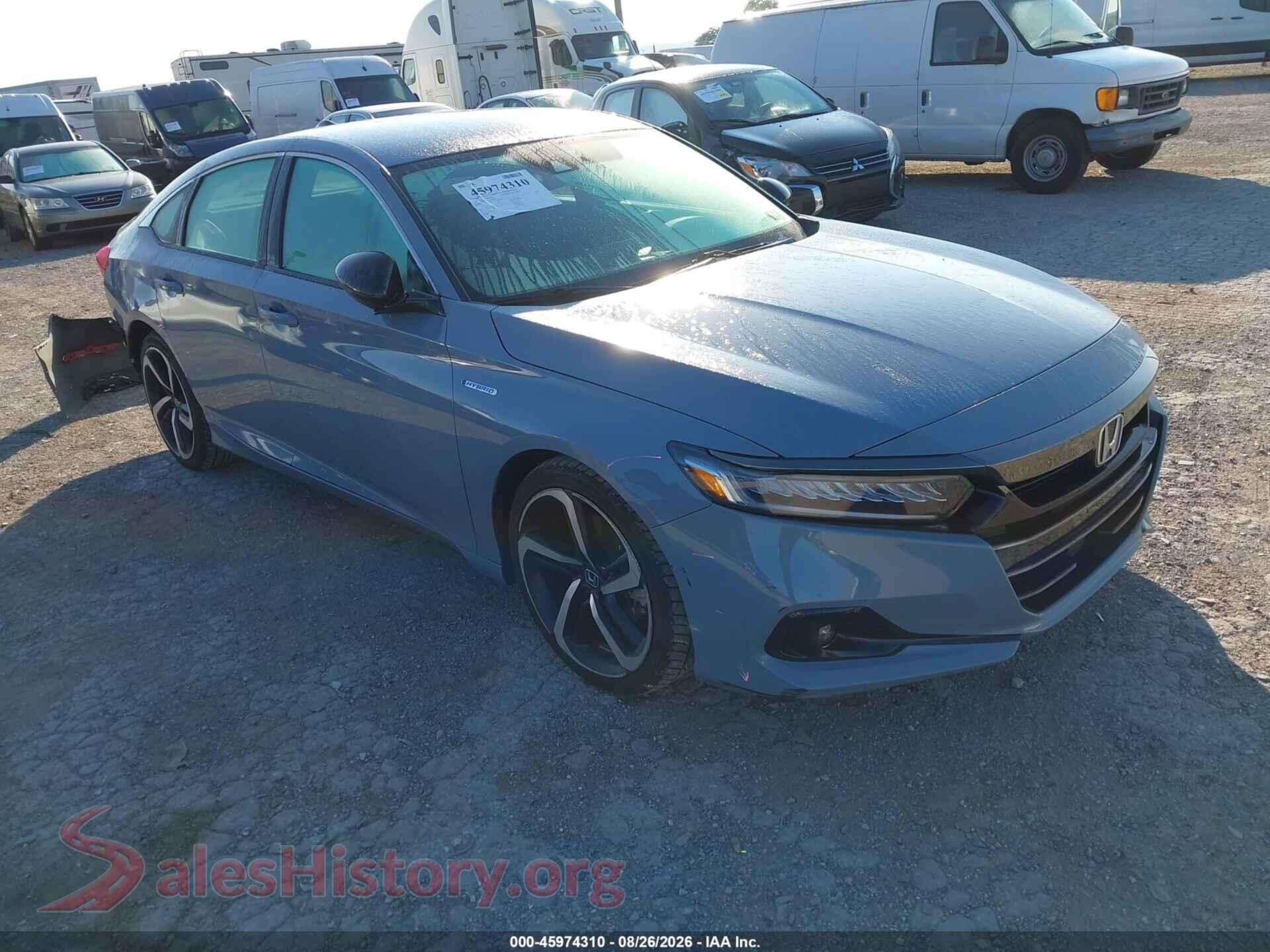 2022 HONDA ACCORD HYBRID — VIN 1HGCV3F26NA045004