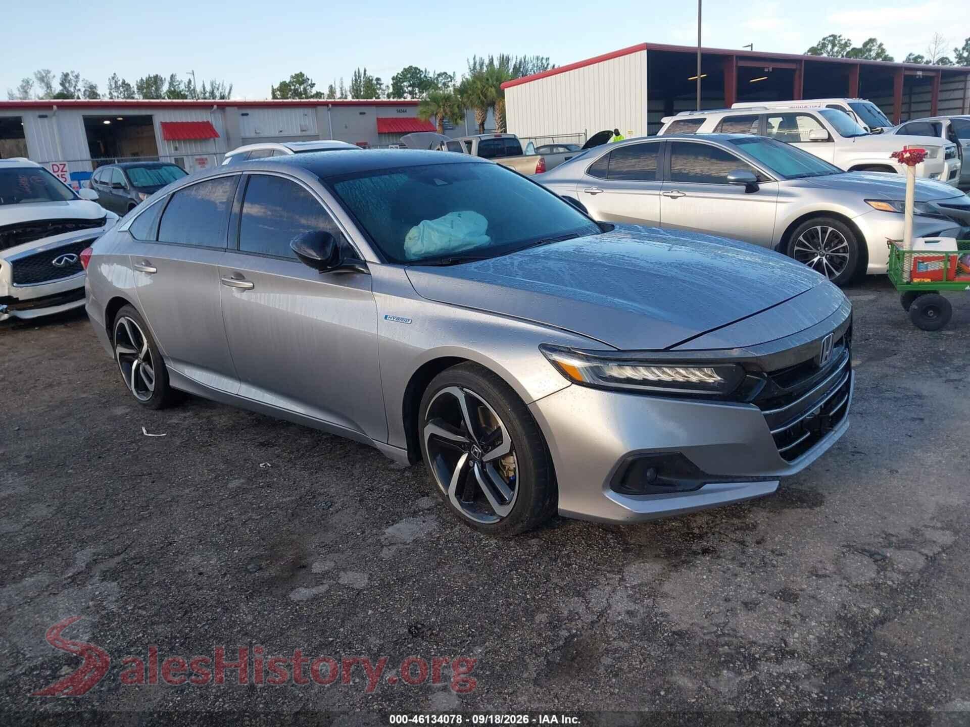 2022 HONDA ACCORD — VIN 1HGCV3F27NA039860