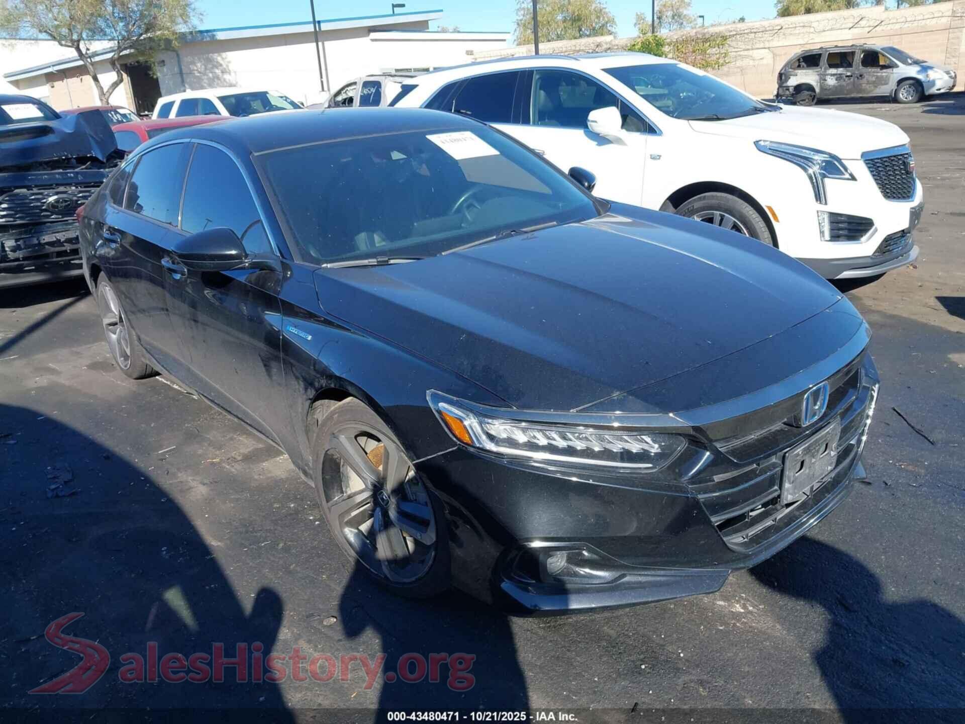 2022 HONDA ACCORD HYBRID — VIN 1HGCV3F29NA000039