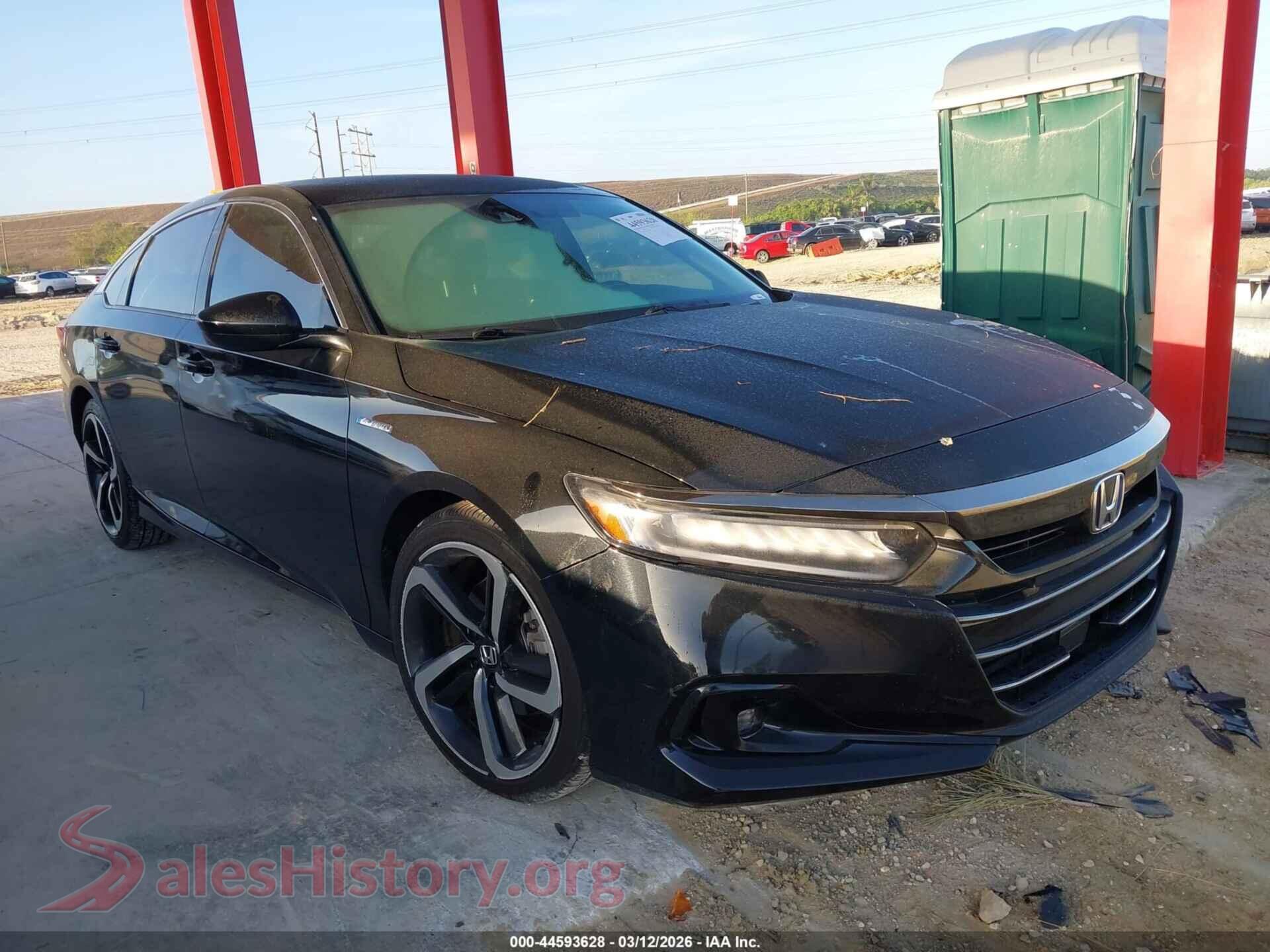 2022 HONDA ACCORD HYBRID — VIN 1HGCV3F2XNA042932