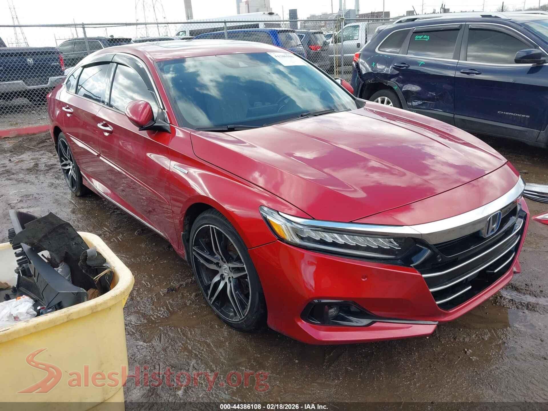 2021 HONDA ACCORD HYBRID — VIN 1HGCV3F91MA022855