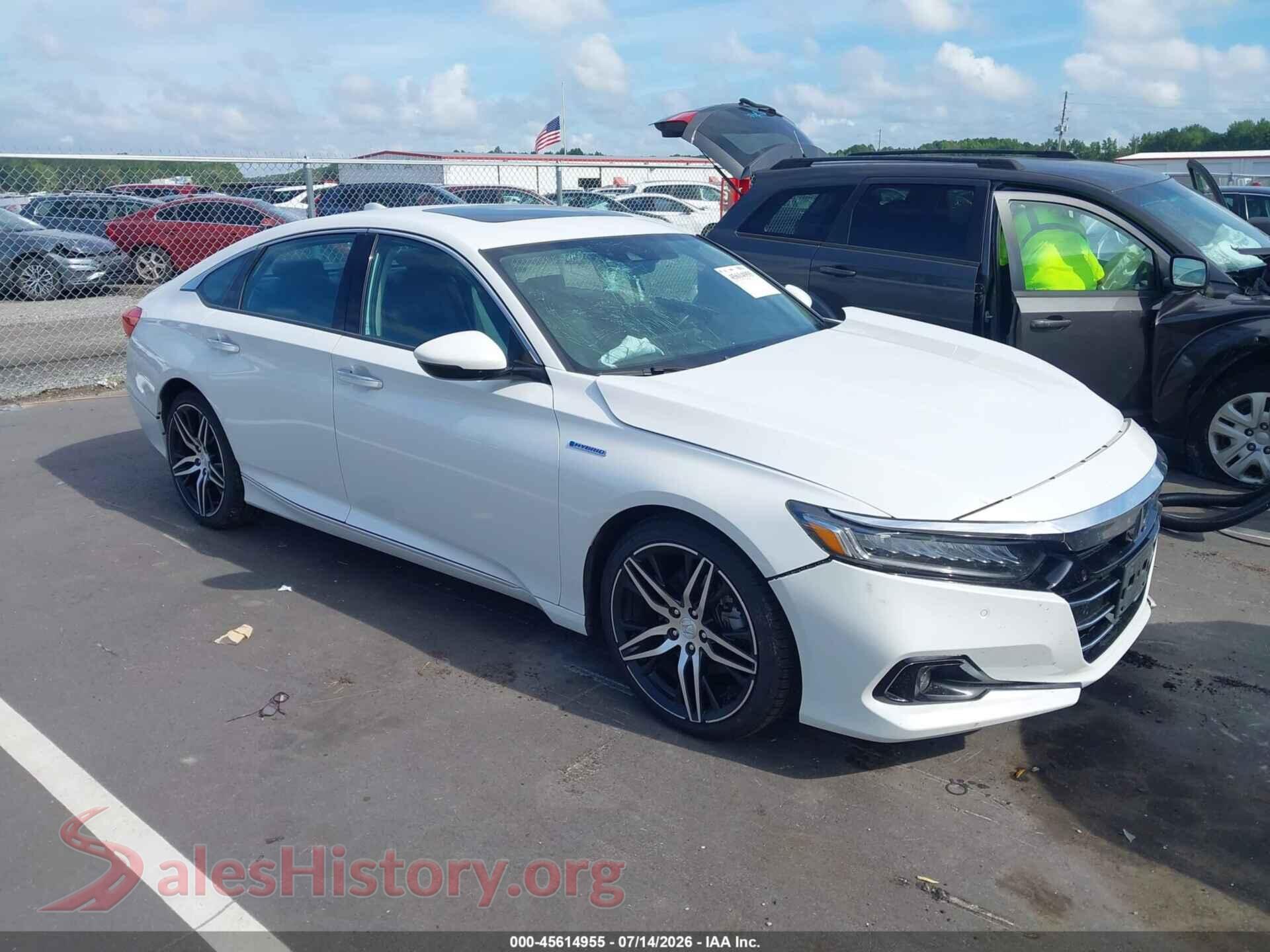 2021 HONDA ACCORD HYBRID — VIN 1HGCV3F98MA018642