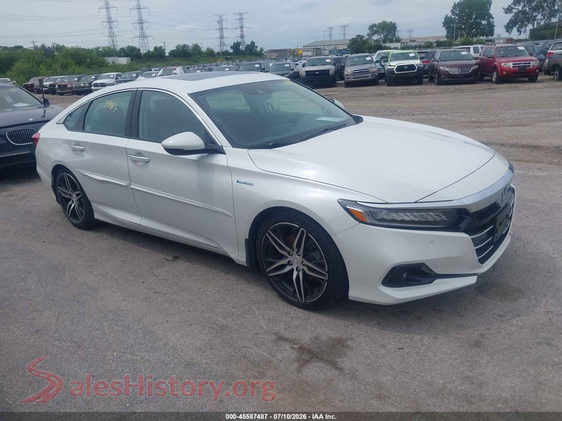 2022 HONDA ACCORD HYBRID — VIN 1HGCV3F9XNA018773
