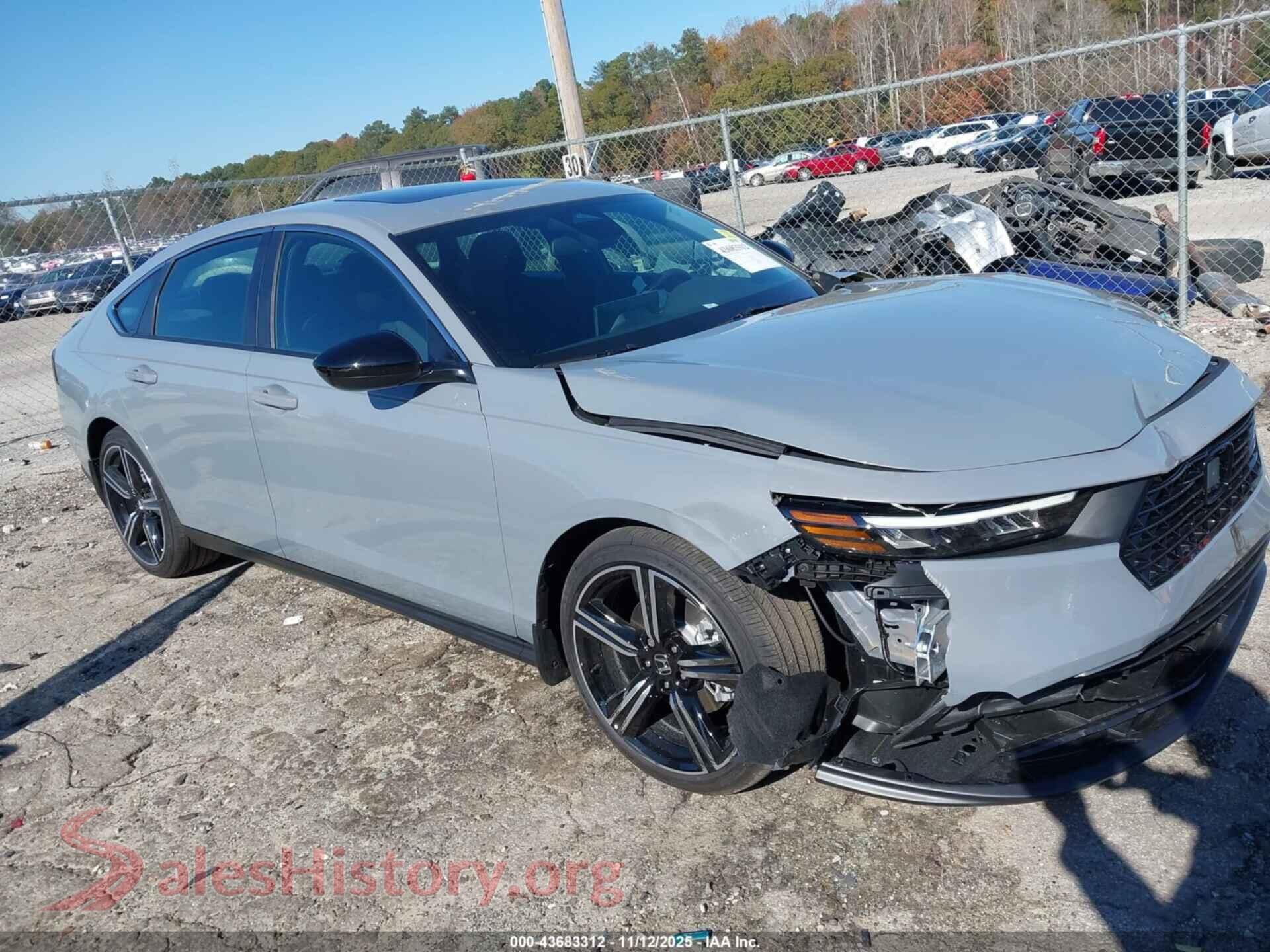 2025 HONDA ACCORD HYBRID — VIN 1HGCY2F59SA078909
