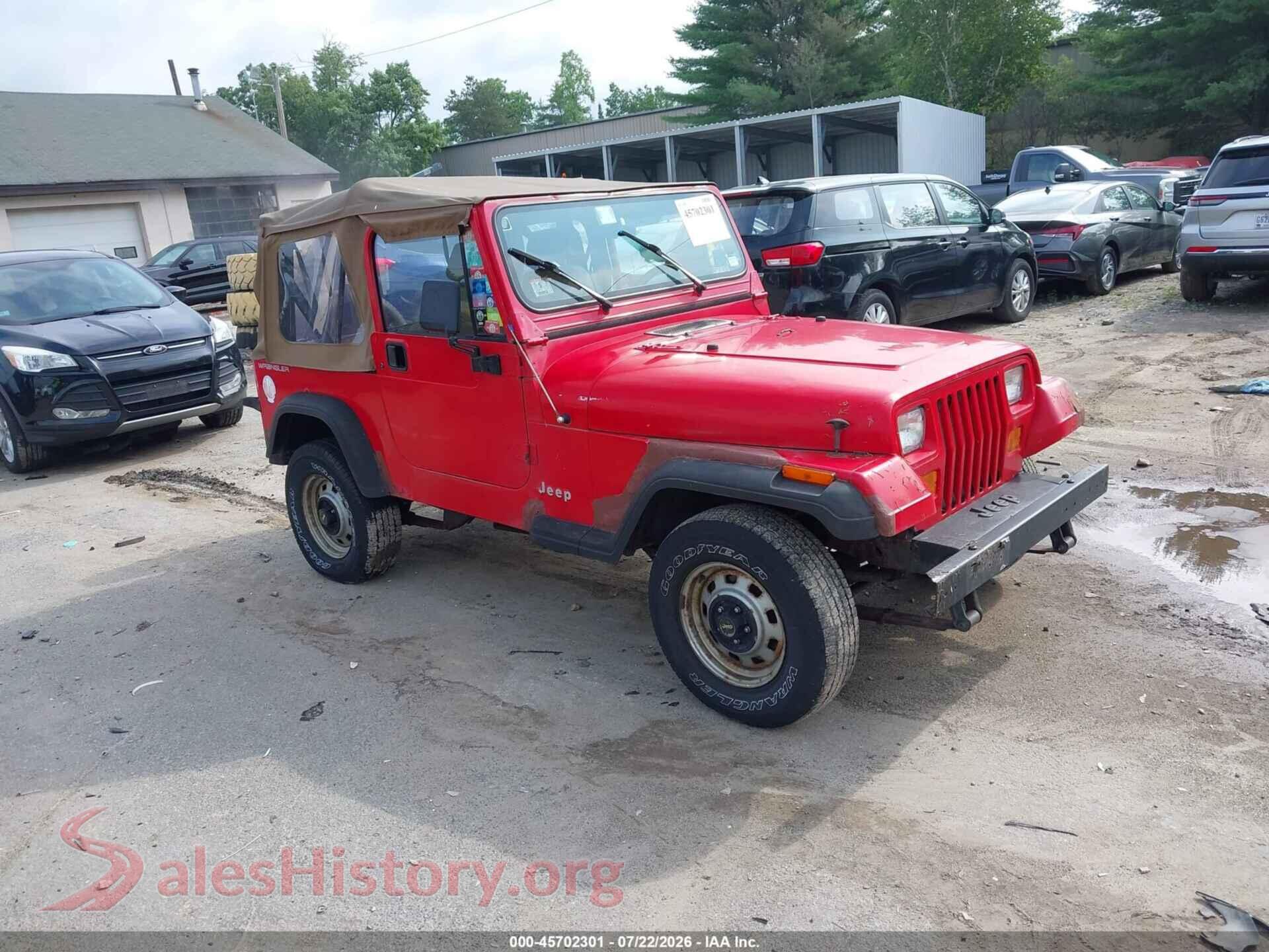 1995 JEEP WRANGLER / YJ — VIN 1J4FY19P9SP300777