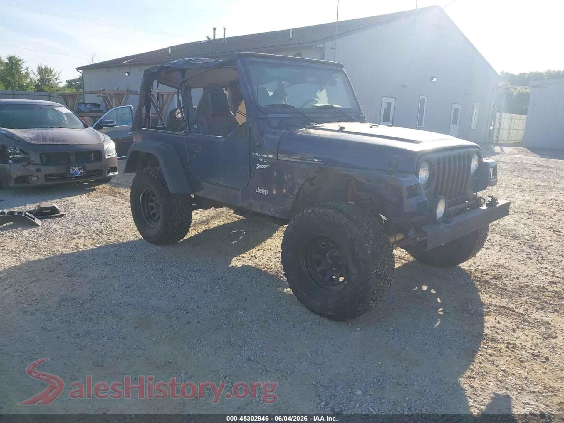 1997 JEEP WRANGLER — VIN 1J4FY19S8VP445544