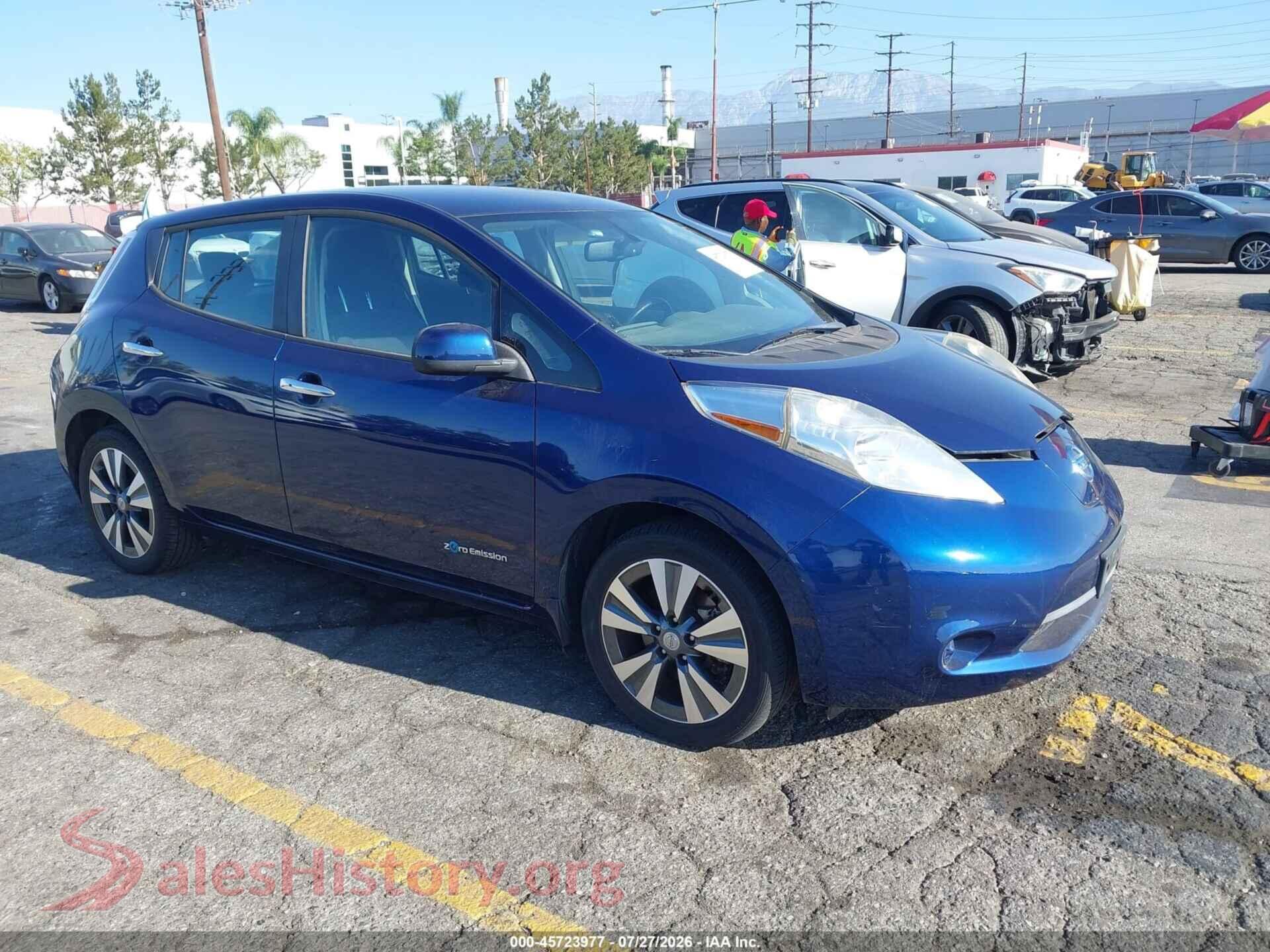 2016 NISSAN LEAF — VIN 1N4BZ0CP3GC300346