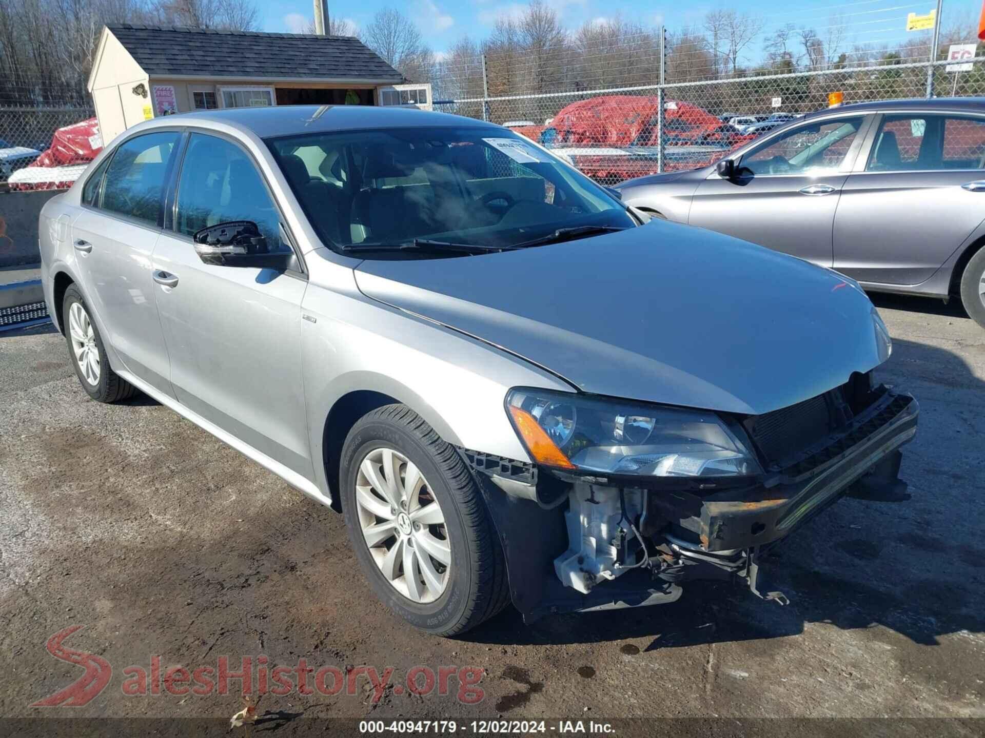 2013 VOLKSWAGEN PASSAT — VIN 1VWAP7A37DC132451