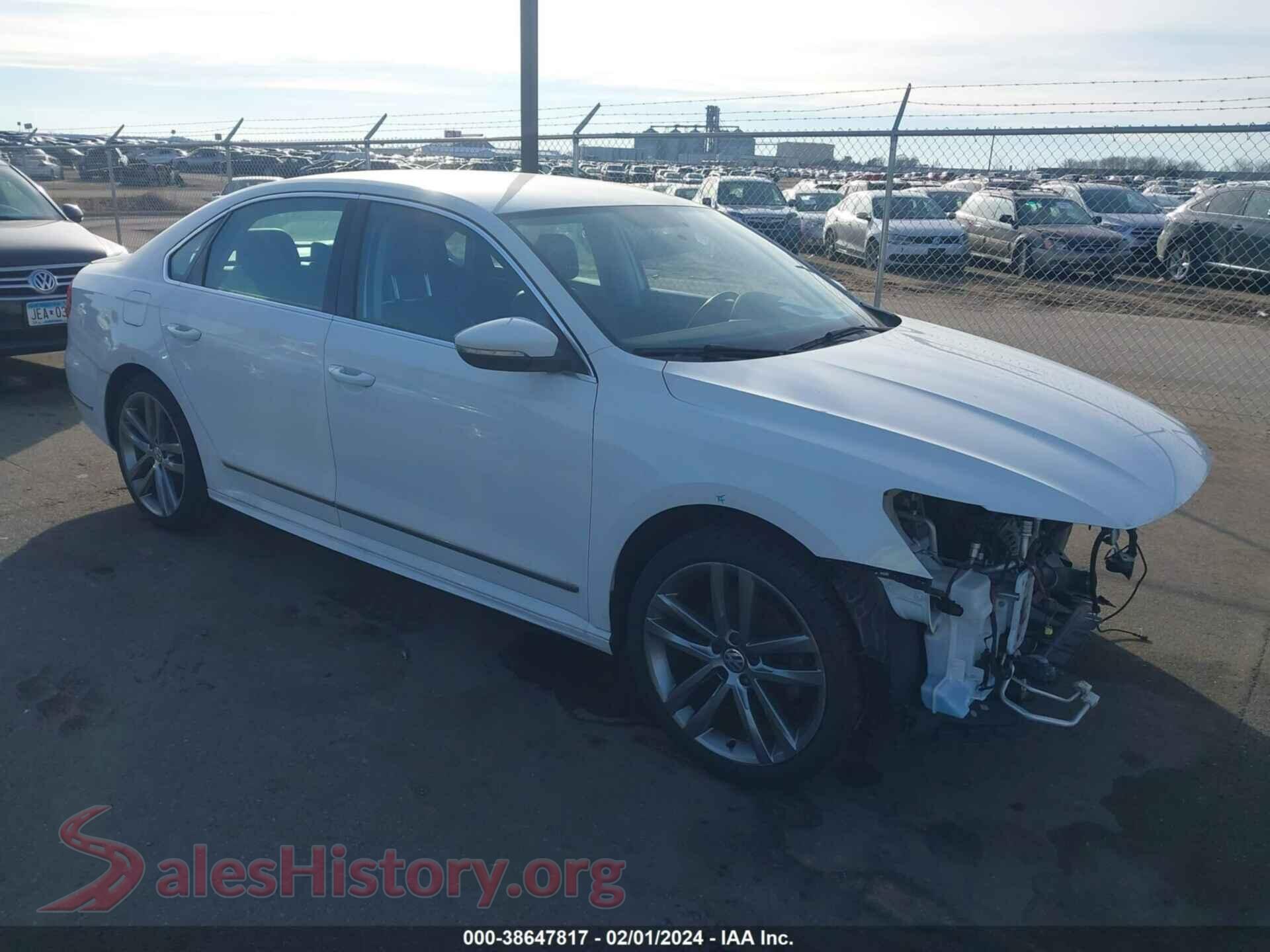 2016 VOLKSWAGEN PASSAT — VIN 1VWAS7A31GC065266