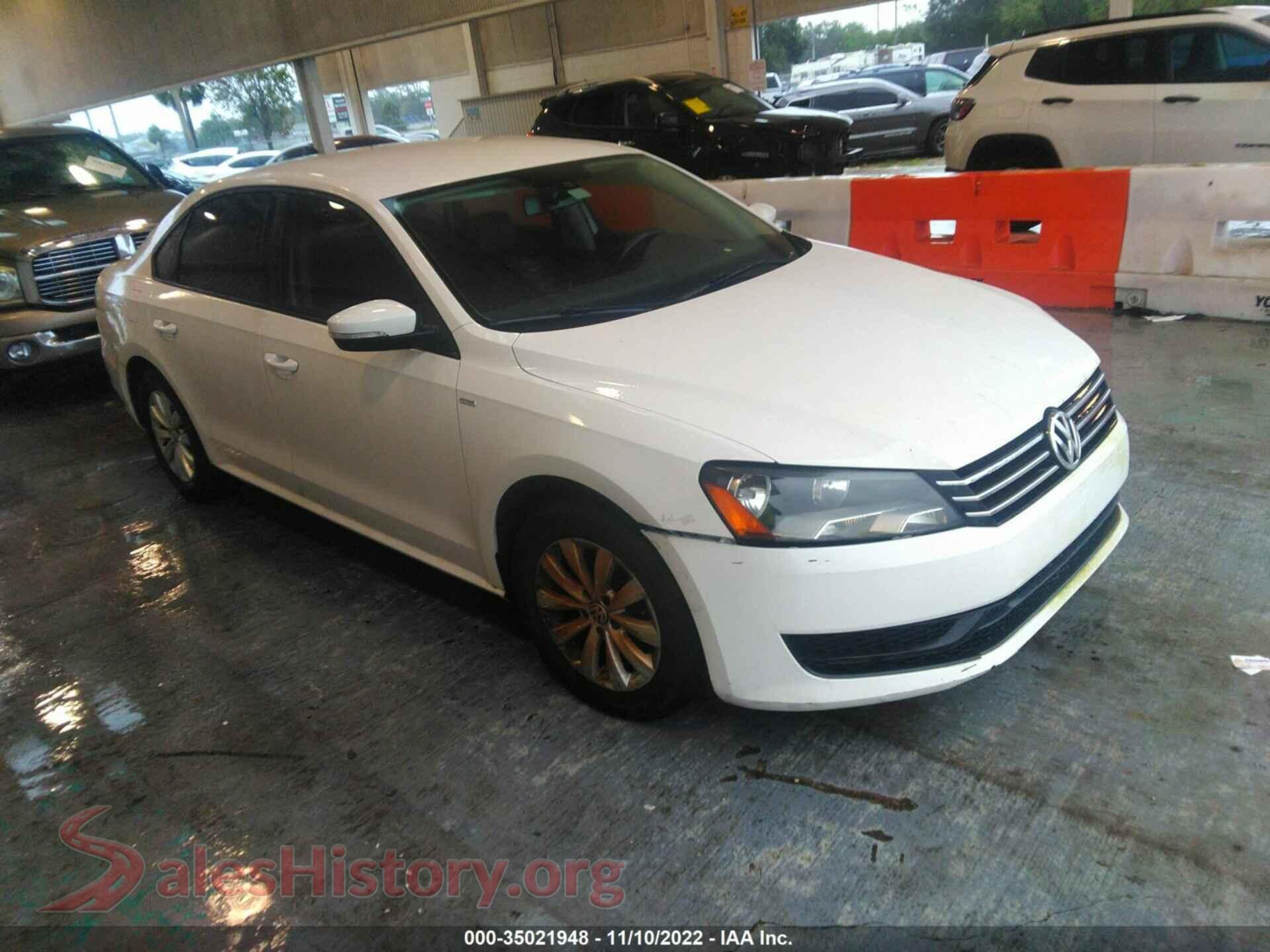2014 VOLKSWAGEN PASSAT — VIN 1VWAT7A31EC100477