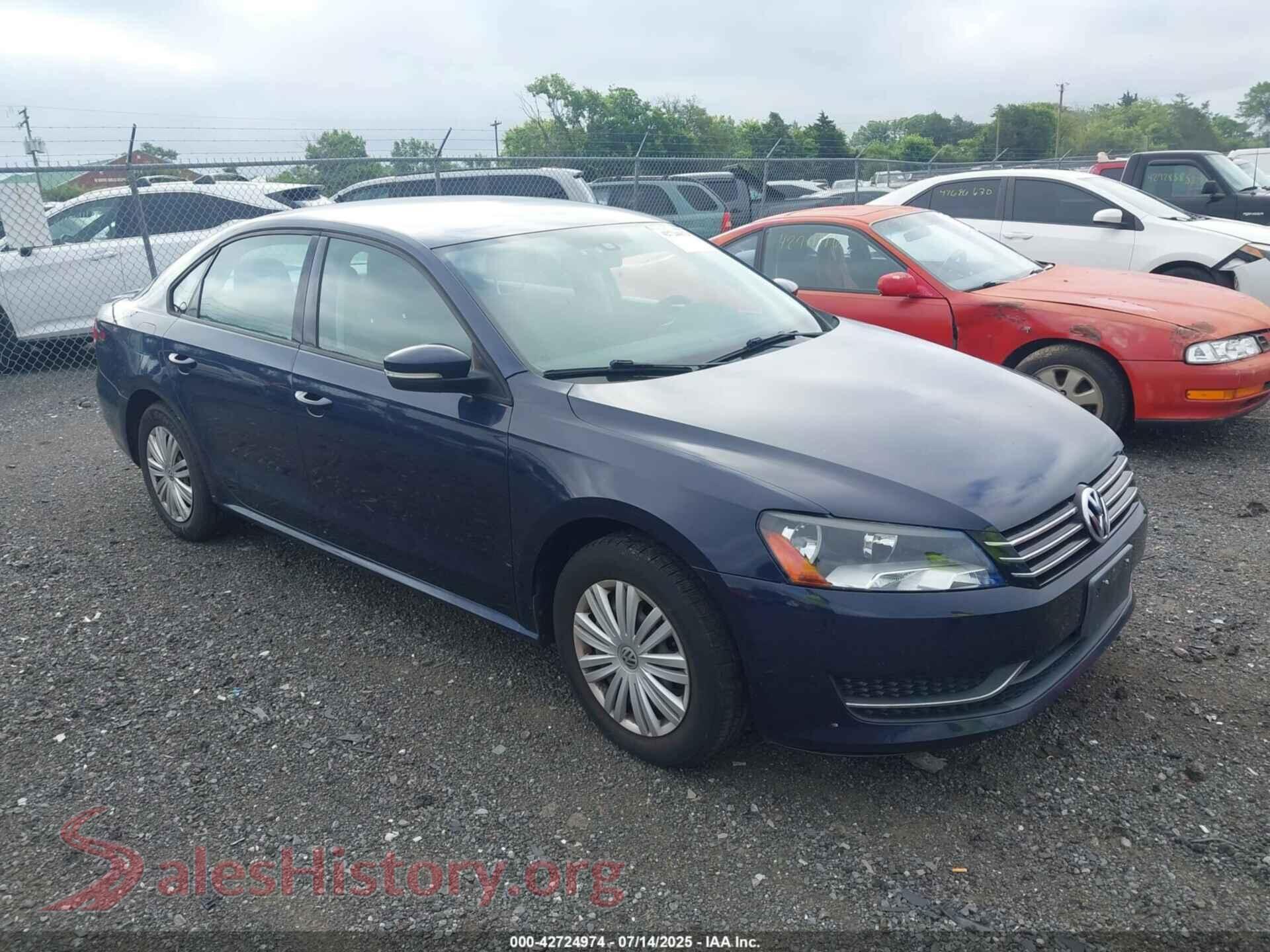 2014 VOLKSWAGEN PASSAT — VIN 1VWAT7A34EC040131