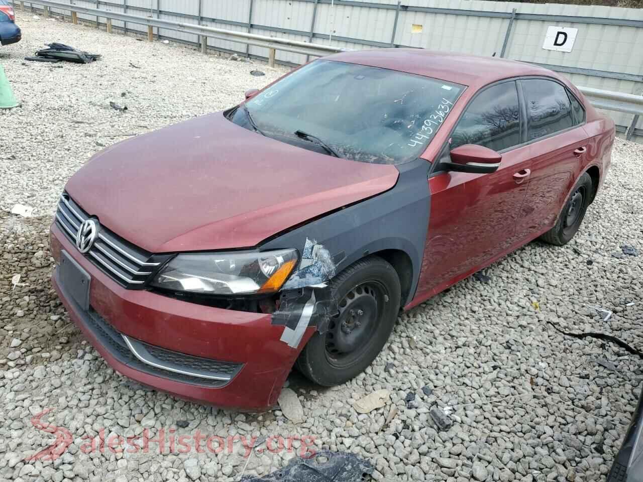 2015 VOLKSWAGEN PASSAT — VIN 1VWAT7A34FC077827