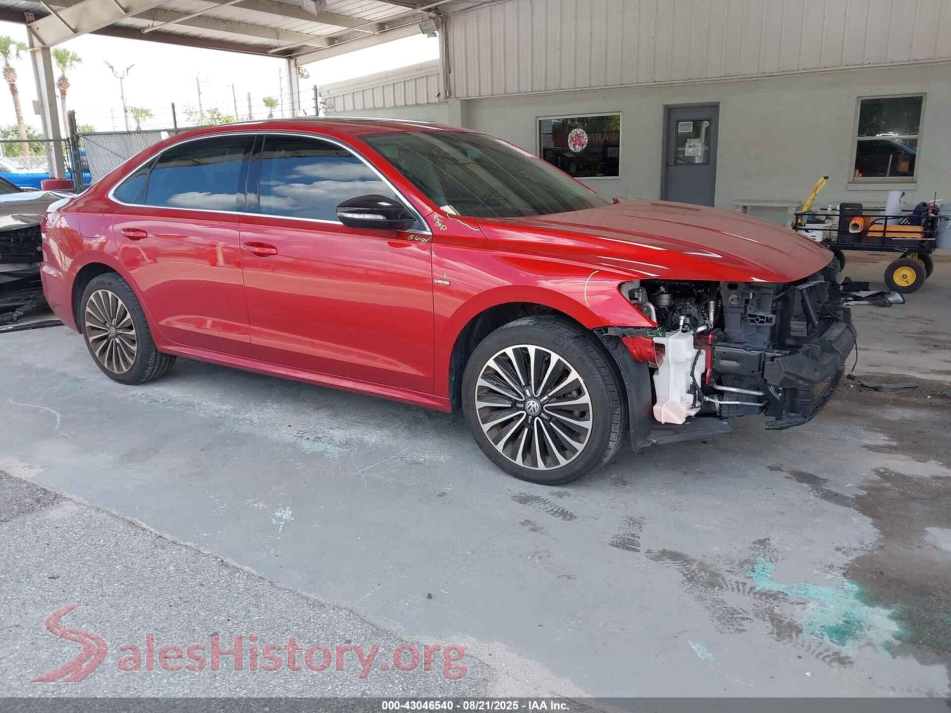2022 VOLKSWAGEN PASSAT — VIN 1VWBA7A37NC003780