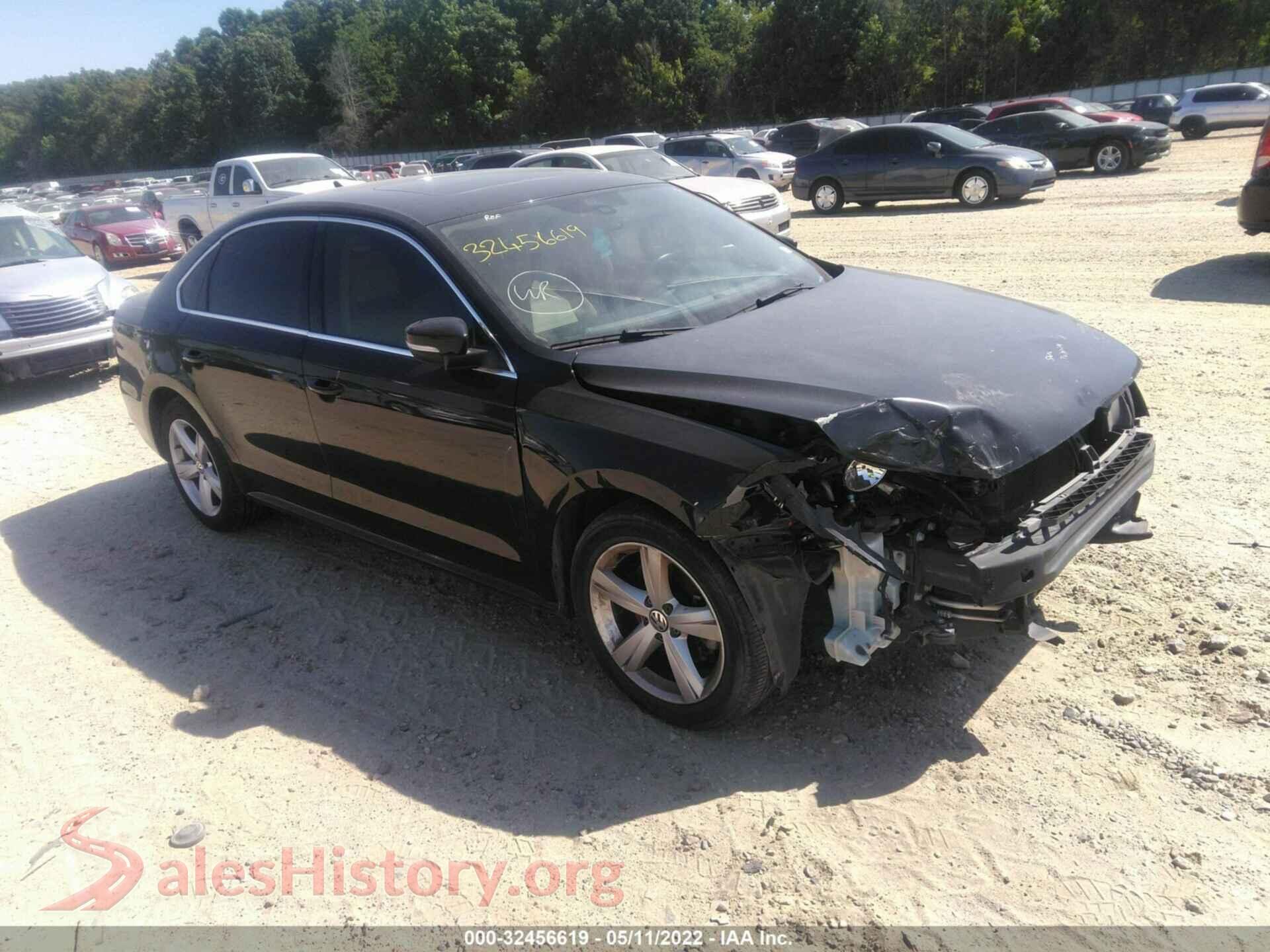 2013 VOLKSWAGEN PASSAT — VIN 1VWBH7A32DC055134