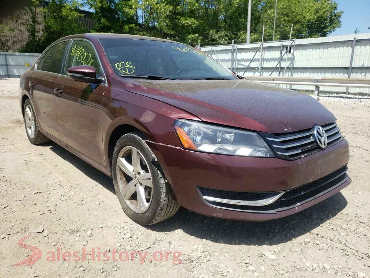 2012 VOLKSWAGEN PASSAT — VIN 1VWBH7A37CC026260