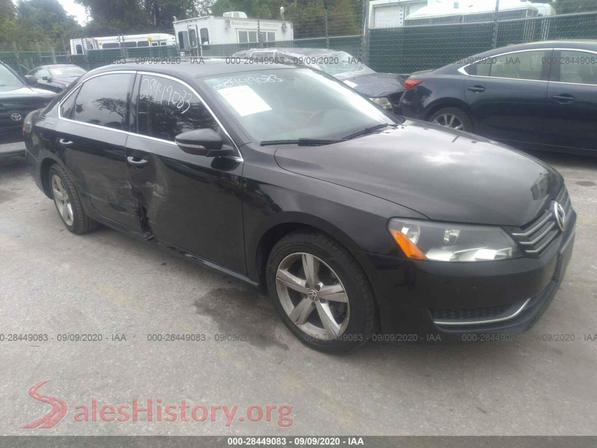 2012 VOLKSWAGEN PASSAT — VIN 1VWBP7A31CC084075