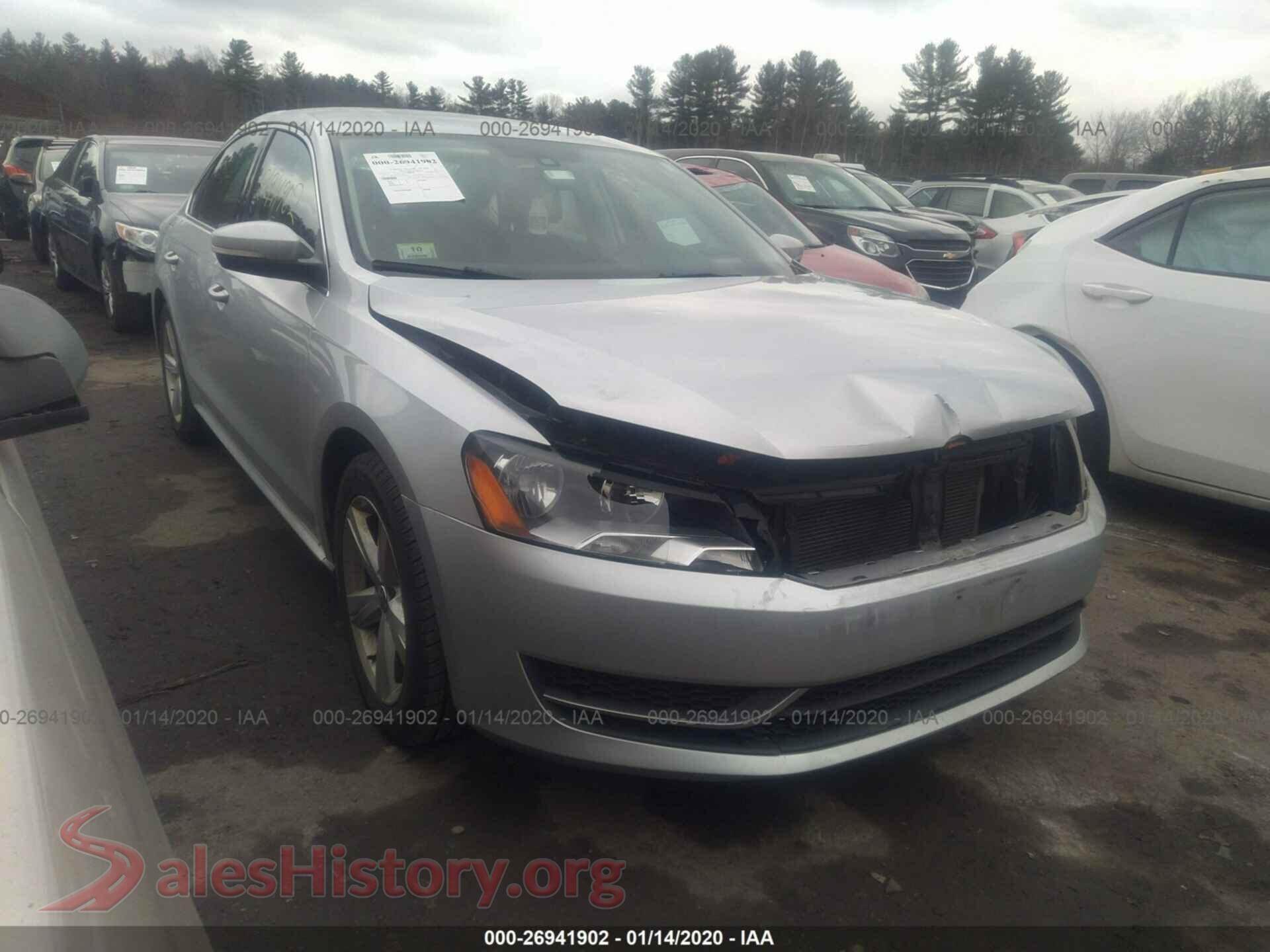 2013 VOLKSWAGEN PASSAT — VIN 1VWBP7A31DC040532