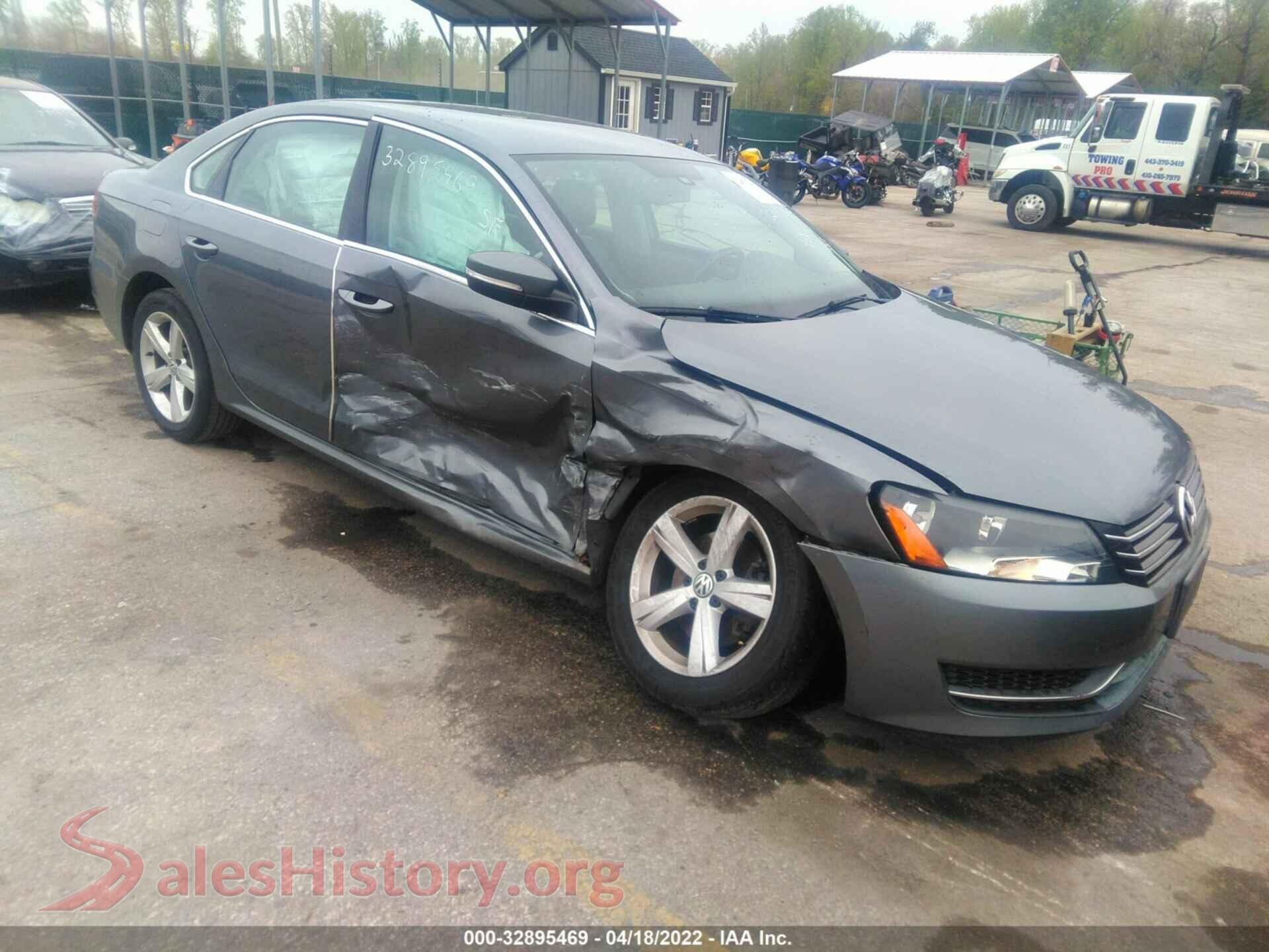 2013 VOLKSWAGEN PASSAT — VIN 1VWBP7A32DC112001