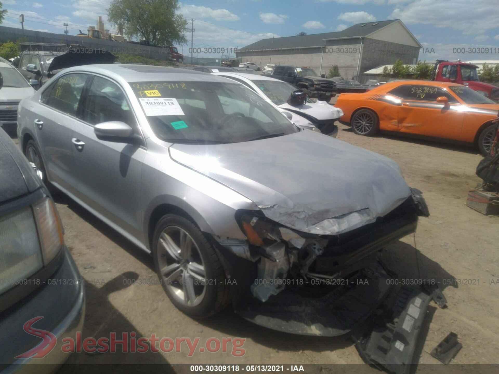 2014 VOLKSWAGEN PASSAT — VIN 1VWBP7A32EC014121