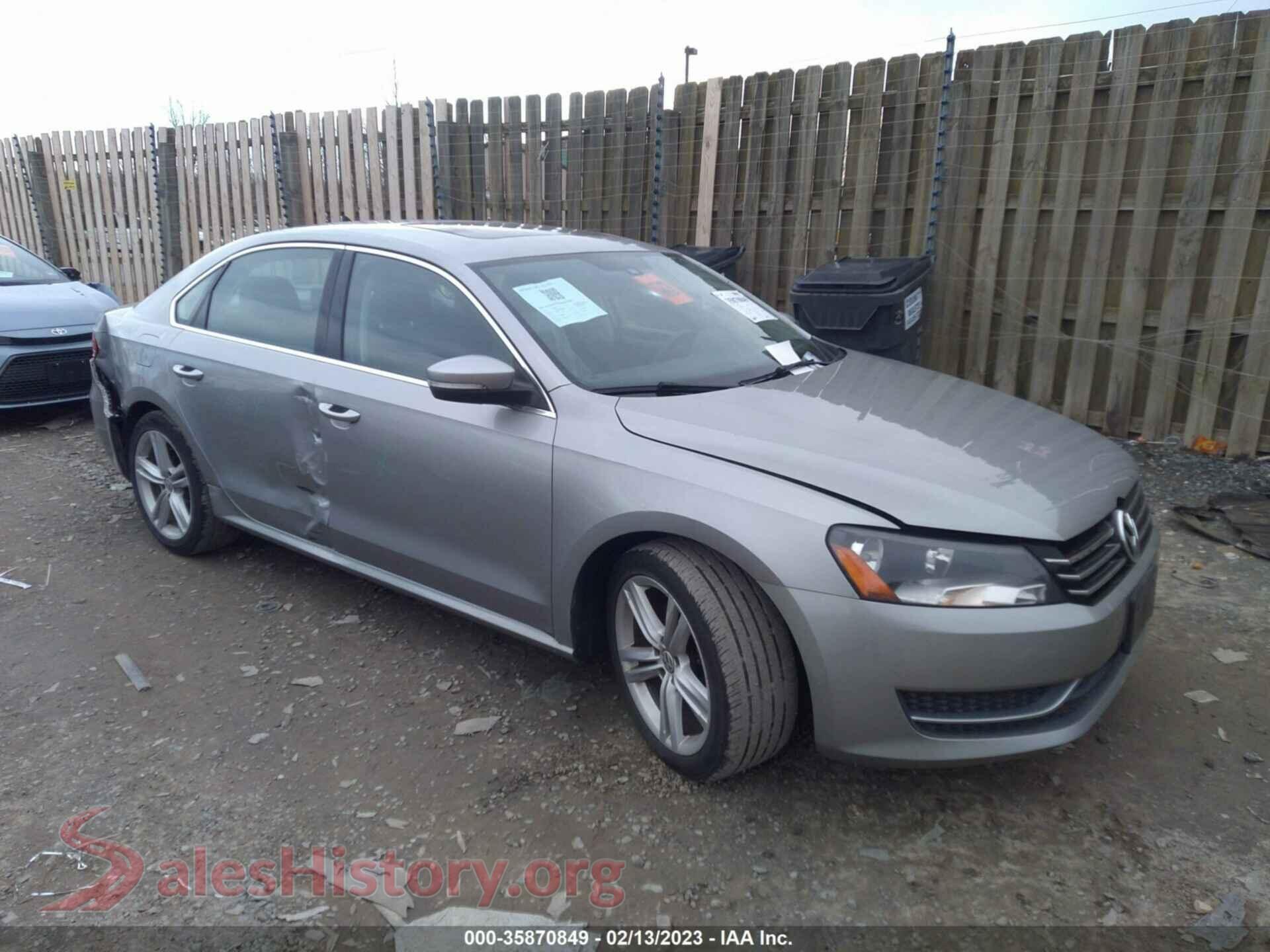 2014 VOLKSWAGEN PASSAT — VIN 1VWBP7A39EC017890