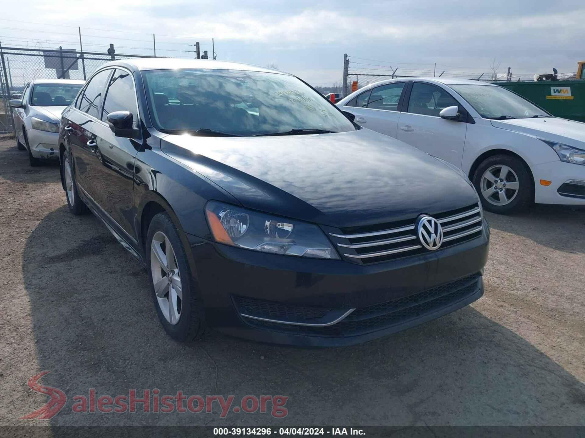 2014 VOLKSWAGEN PASSAT — VIN 1VWBS7A37EC078072