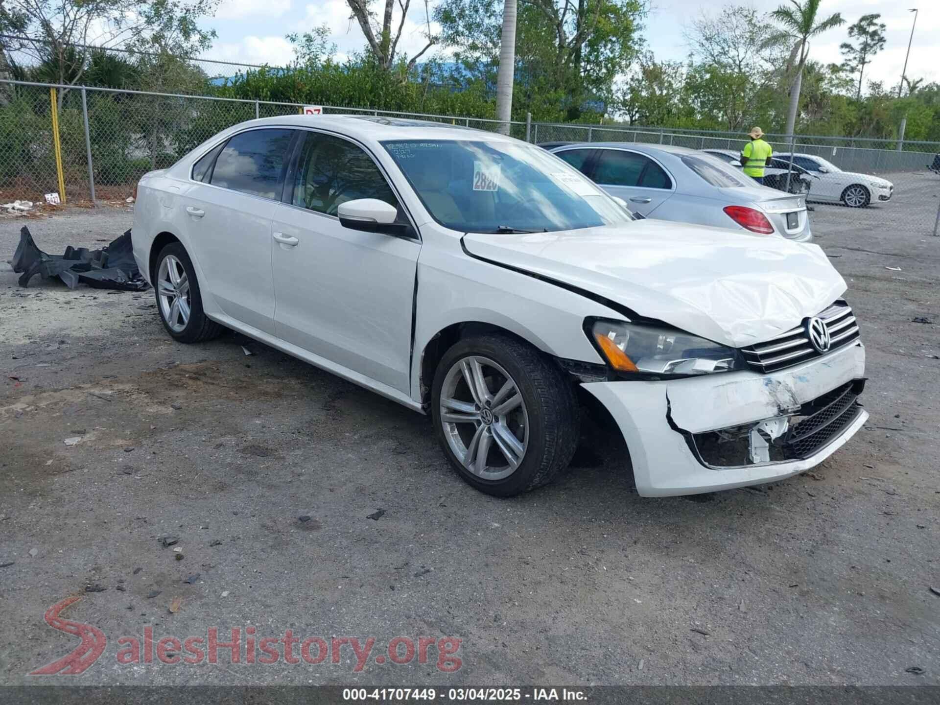 2014 VOLKSWAGEN PASSAT — VIN 1VWBS7A37EC079738