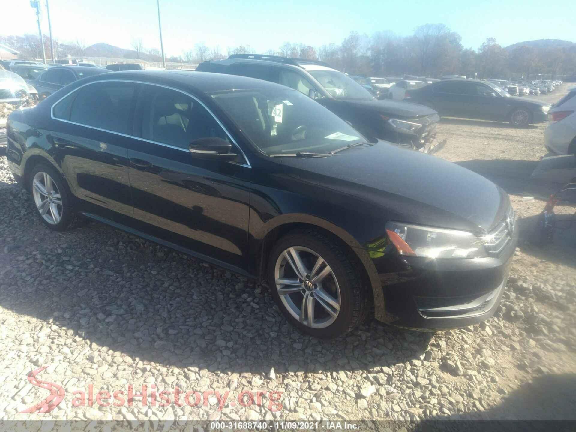 2014 VOLKSWAGEN PASSAT — VIN 1VWBS7A39EC053688