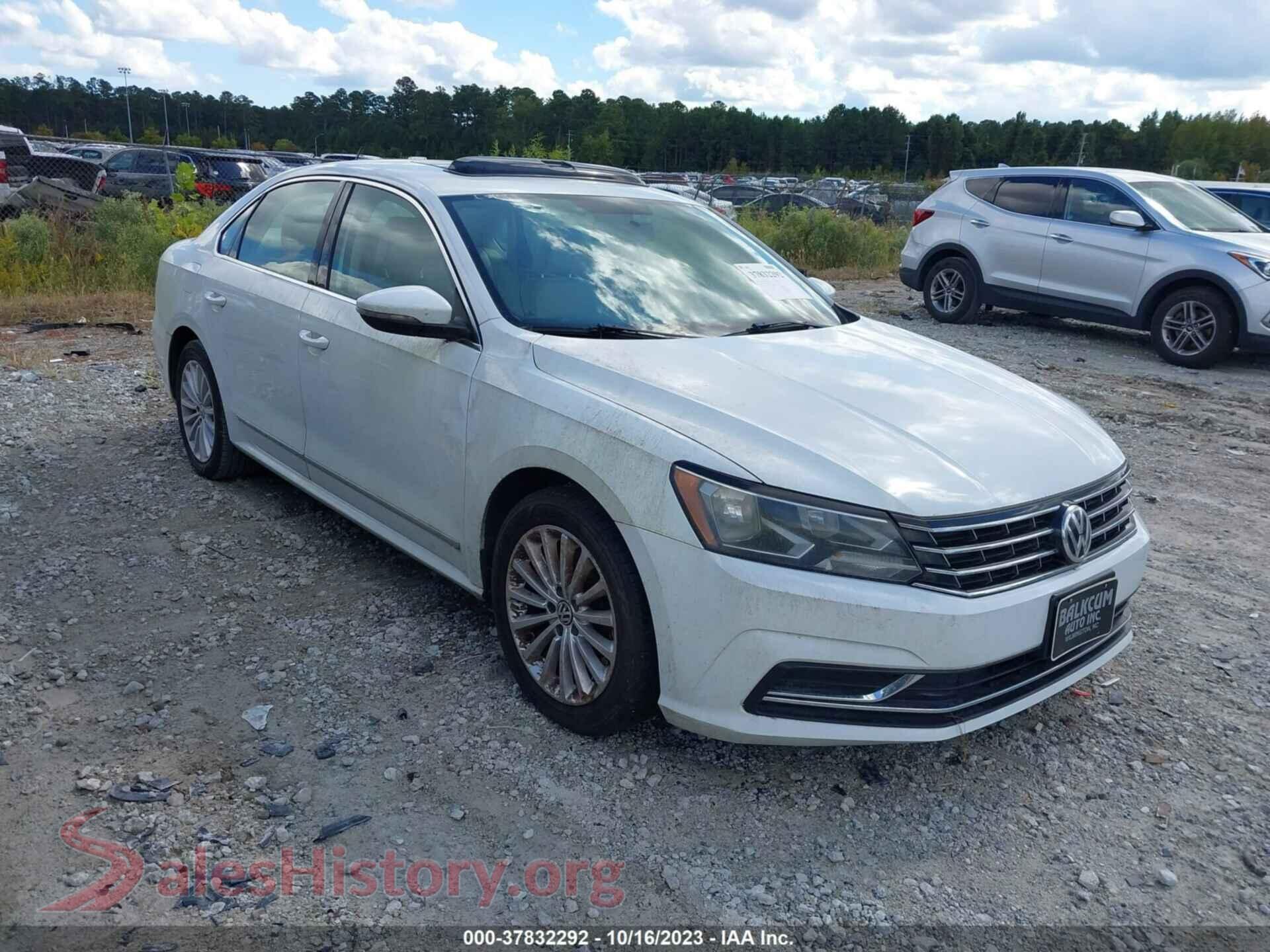 2016 VOLKSWAGEN PASSAT — VIN 1VWBT7A32GC022556