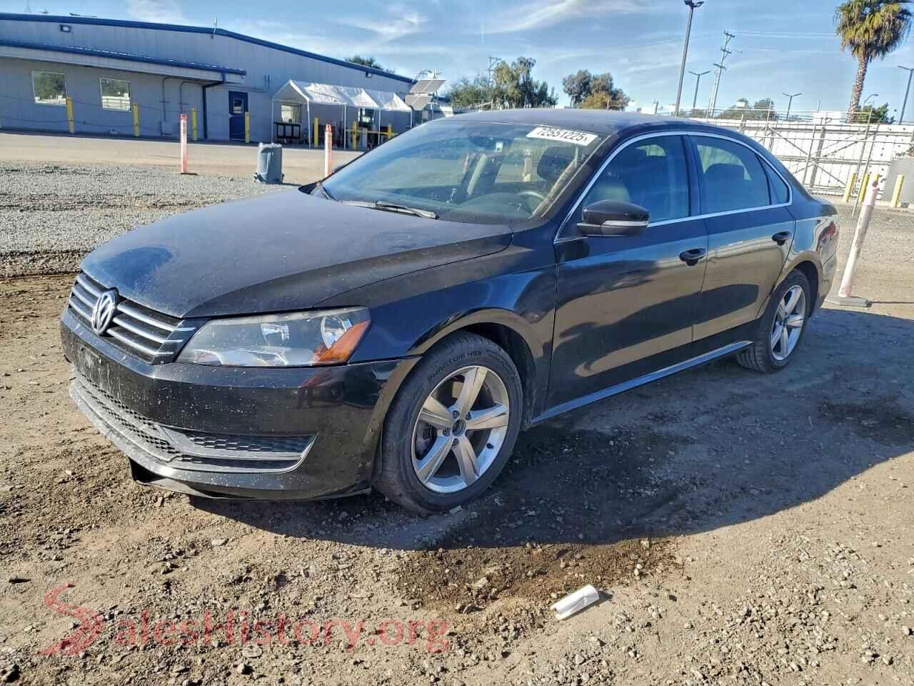 2014 VOLKSWAGEN PASSAT — VIN 1VWBT7A36EC106201