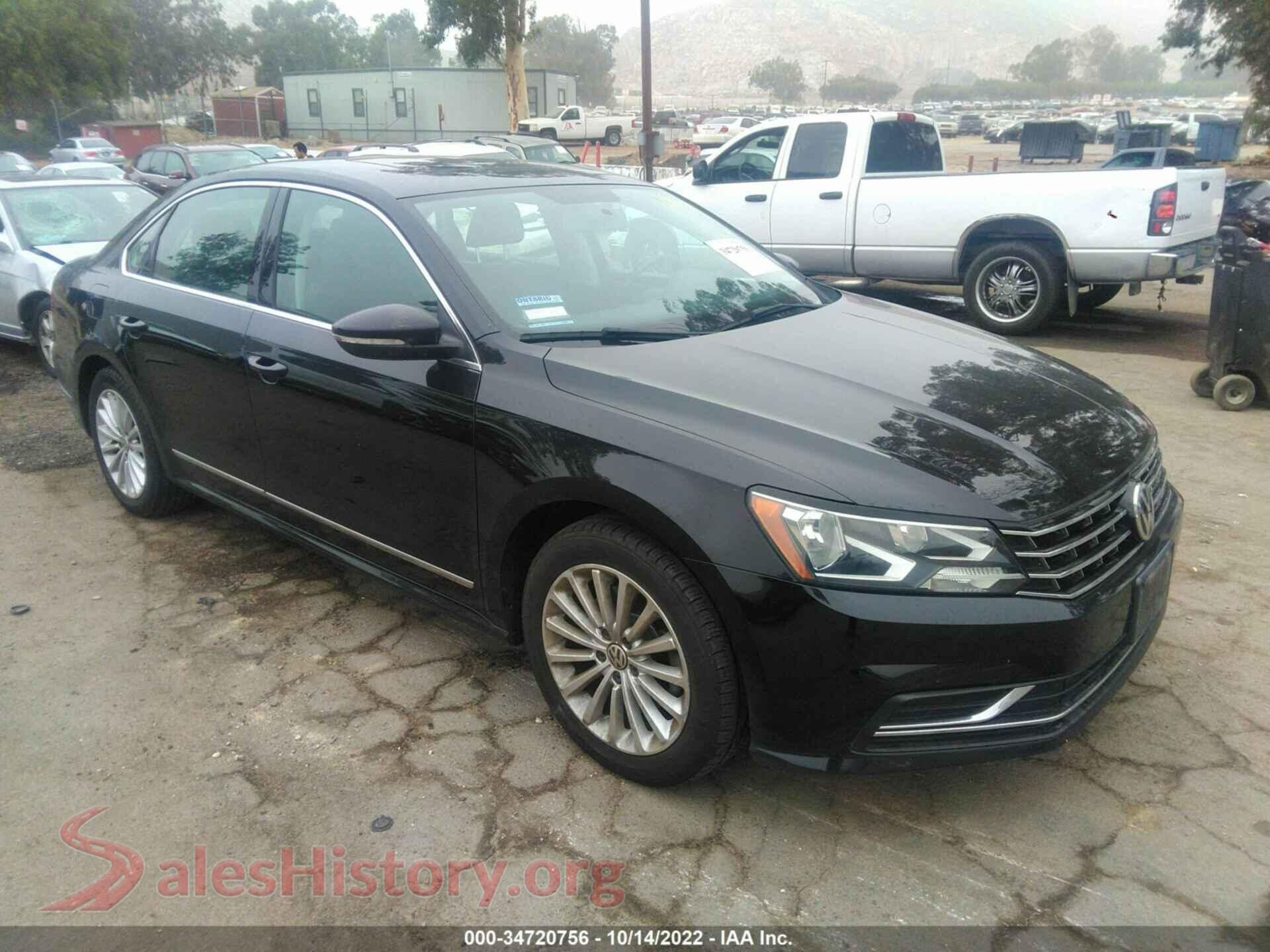 2017 VOLKSWAGEN PASSAT — VIN 1VWBT7A37HC034641
