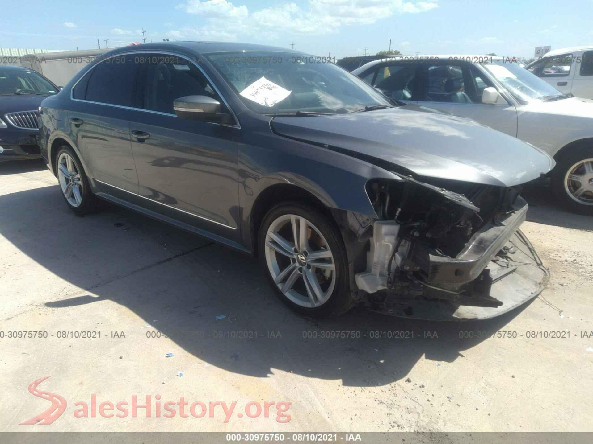 2014 VOLKSWAGEN PASSAT — VIN 1VWCN7A36EC113017